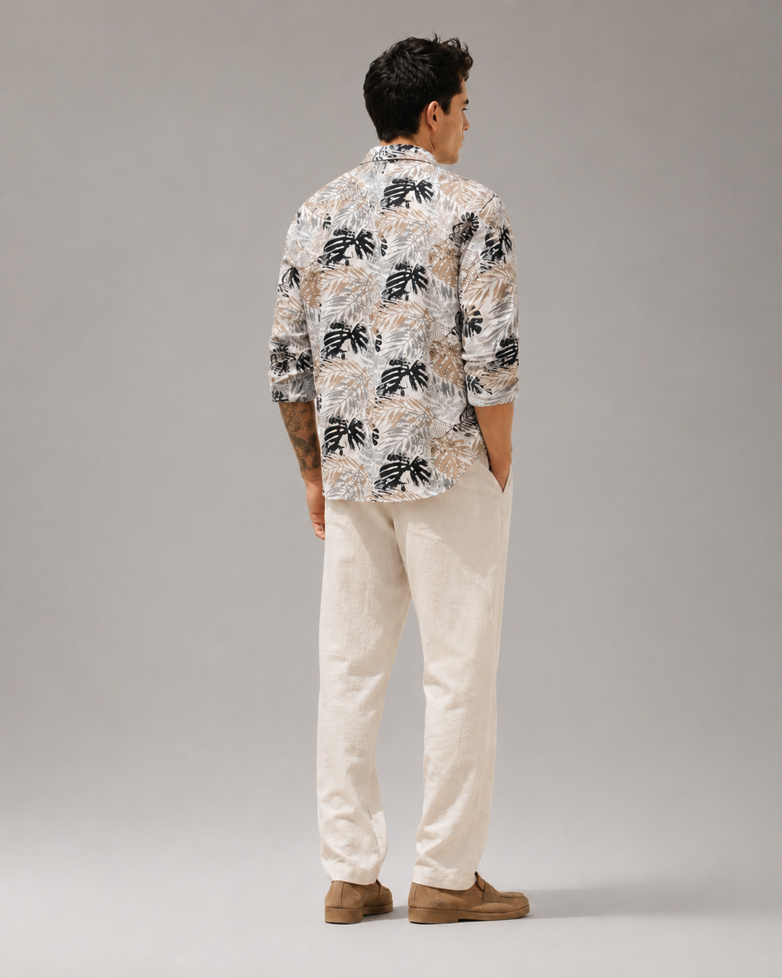 Men Multi Tropical Print Shirt