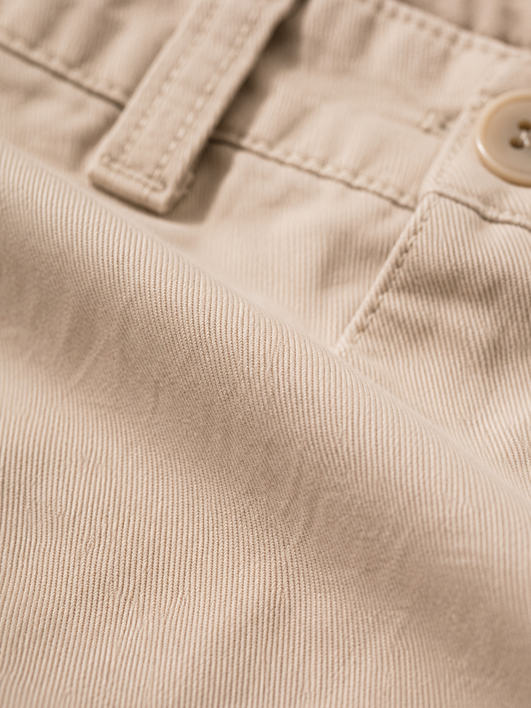 Men Khaki Tailored Chino Shorts