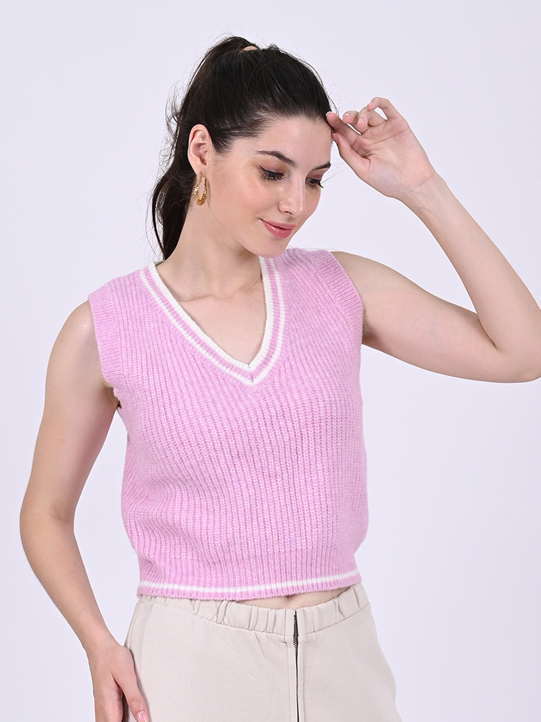 Women Pink Vest