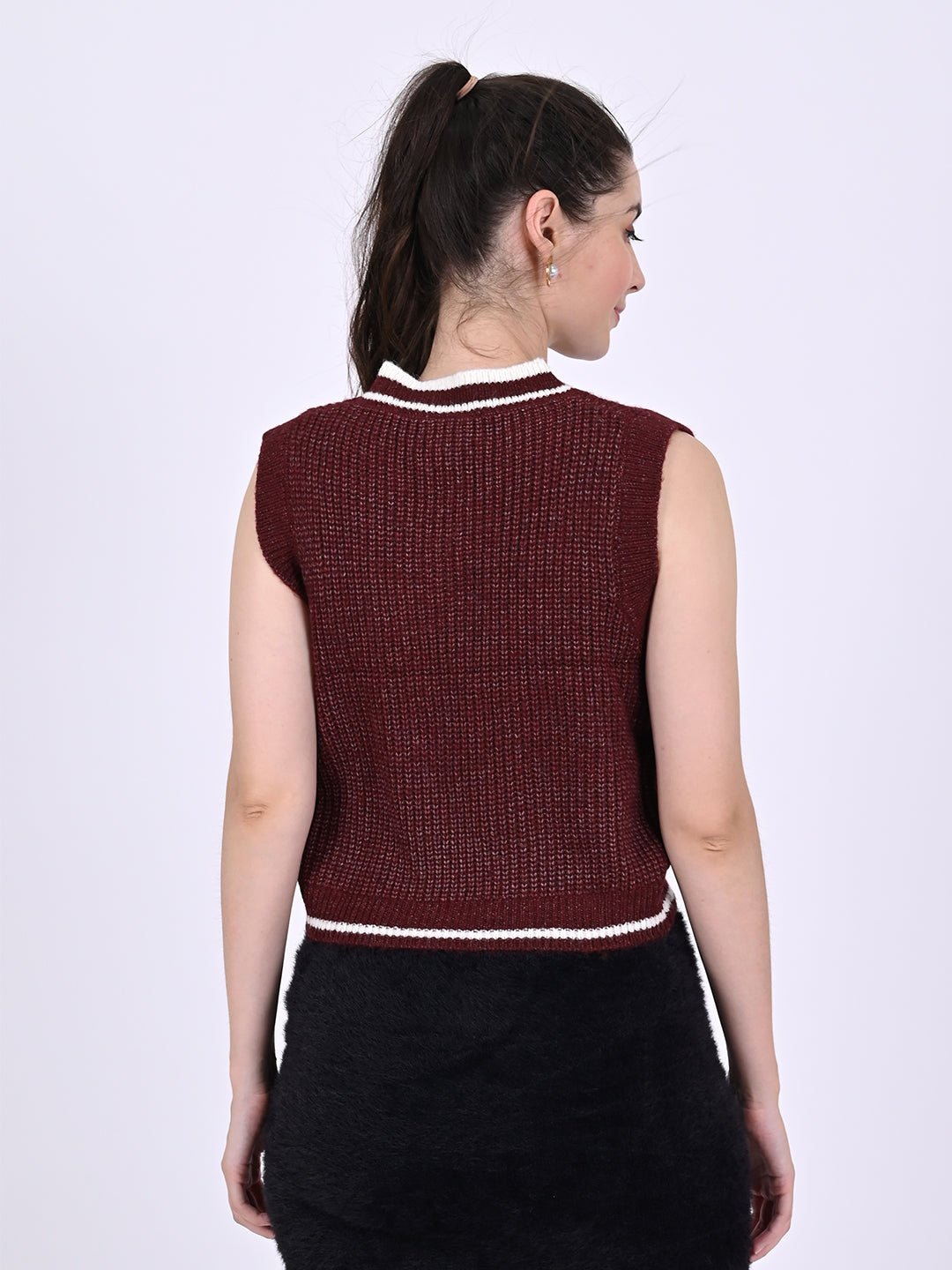 Women Brown Vest