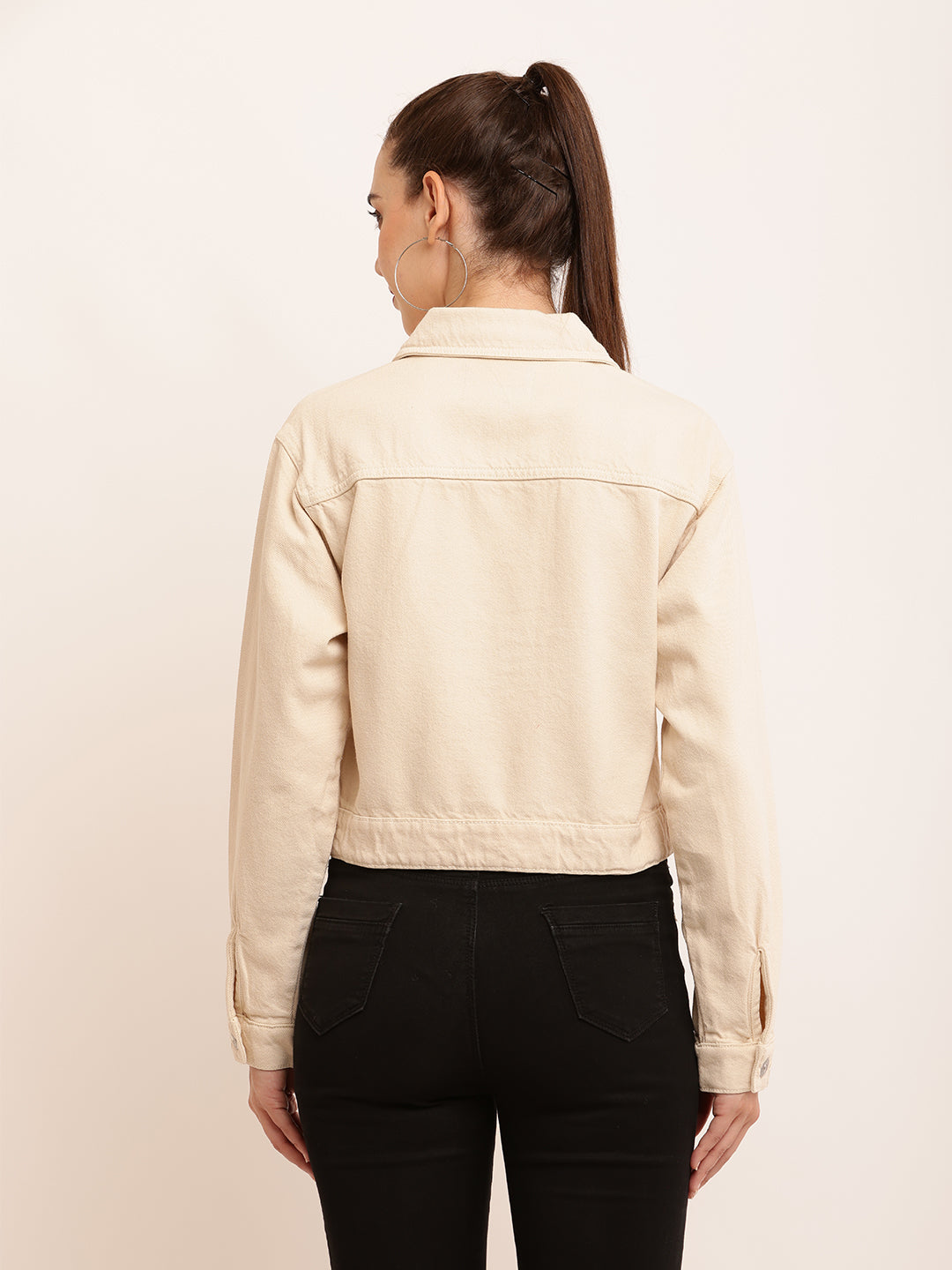 Women Classic Cream Jacket