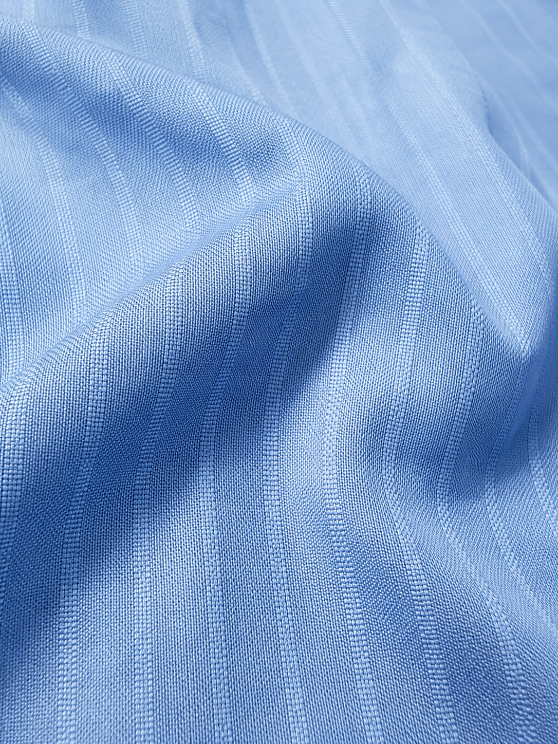 Men Blue Self-Stripe Shirt