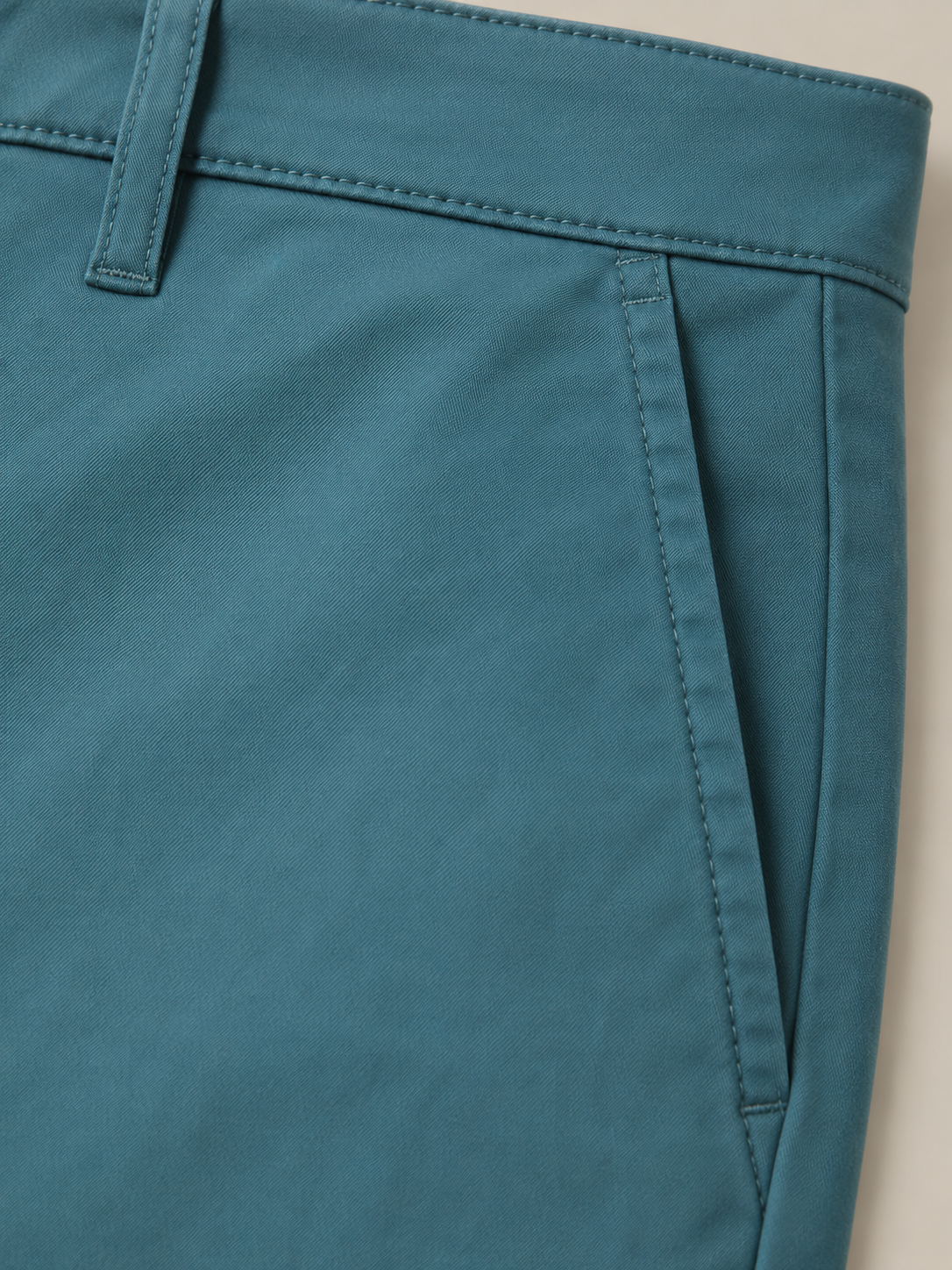 Men Teal Tailored Fit Trousers