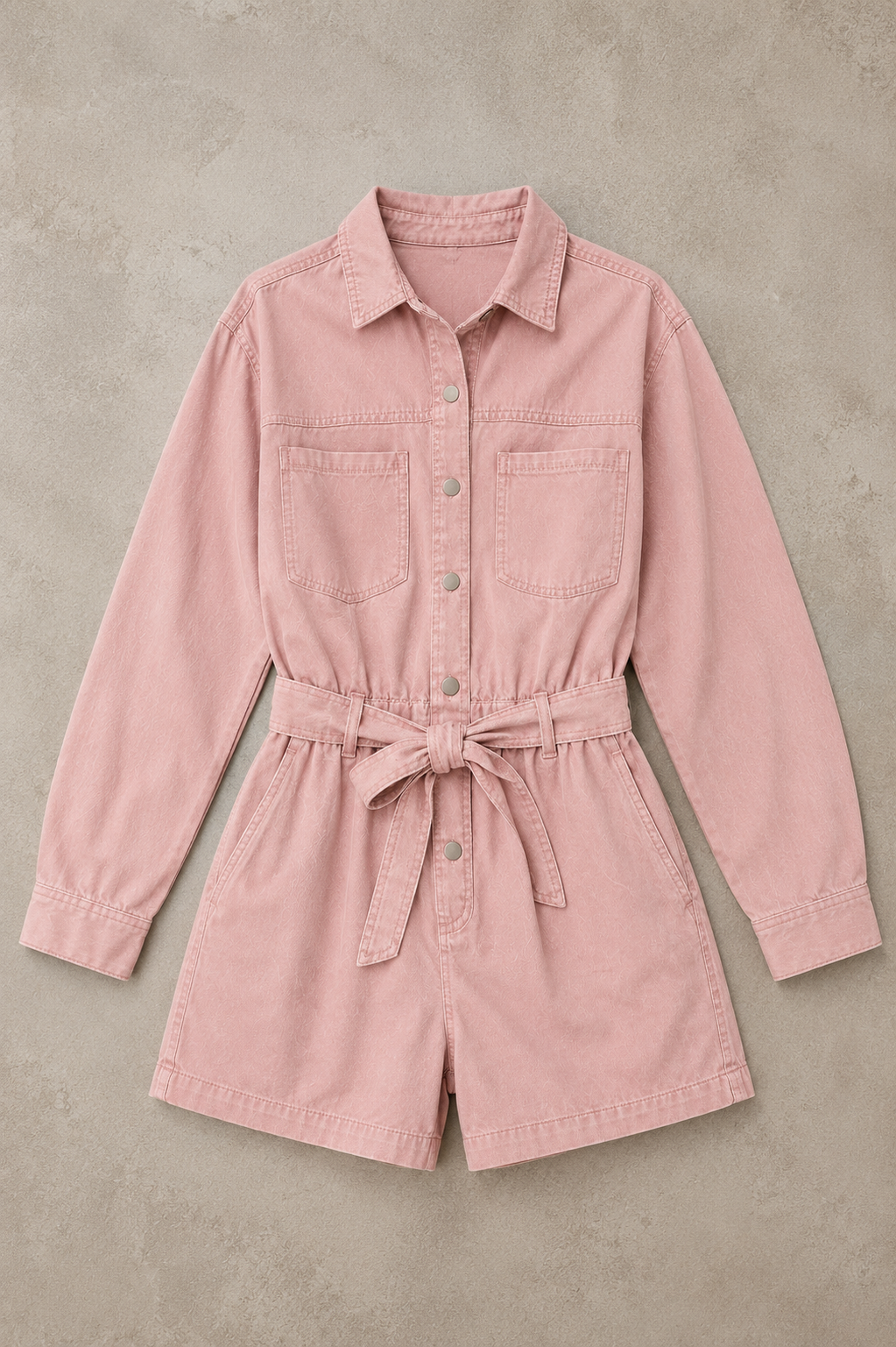 Women Pink Utility Shirt Dress