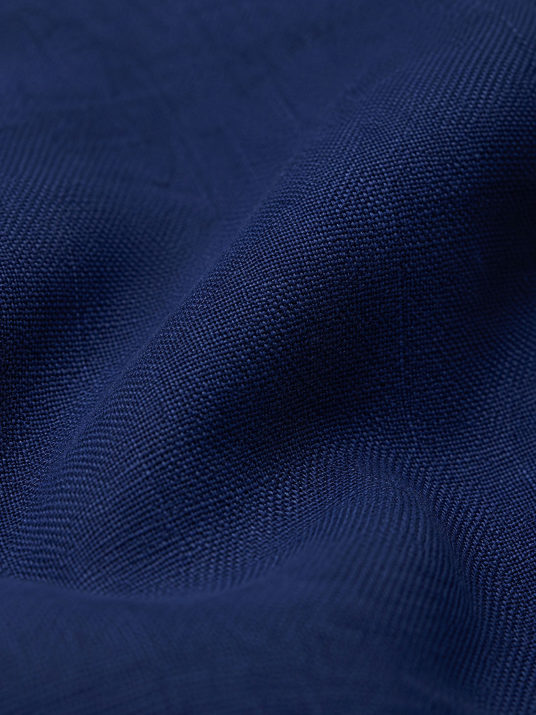 Men Navy Minimal Long Sleeve Shirt