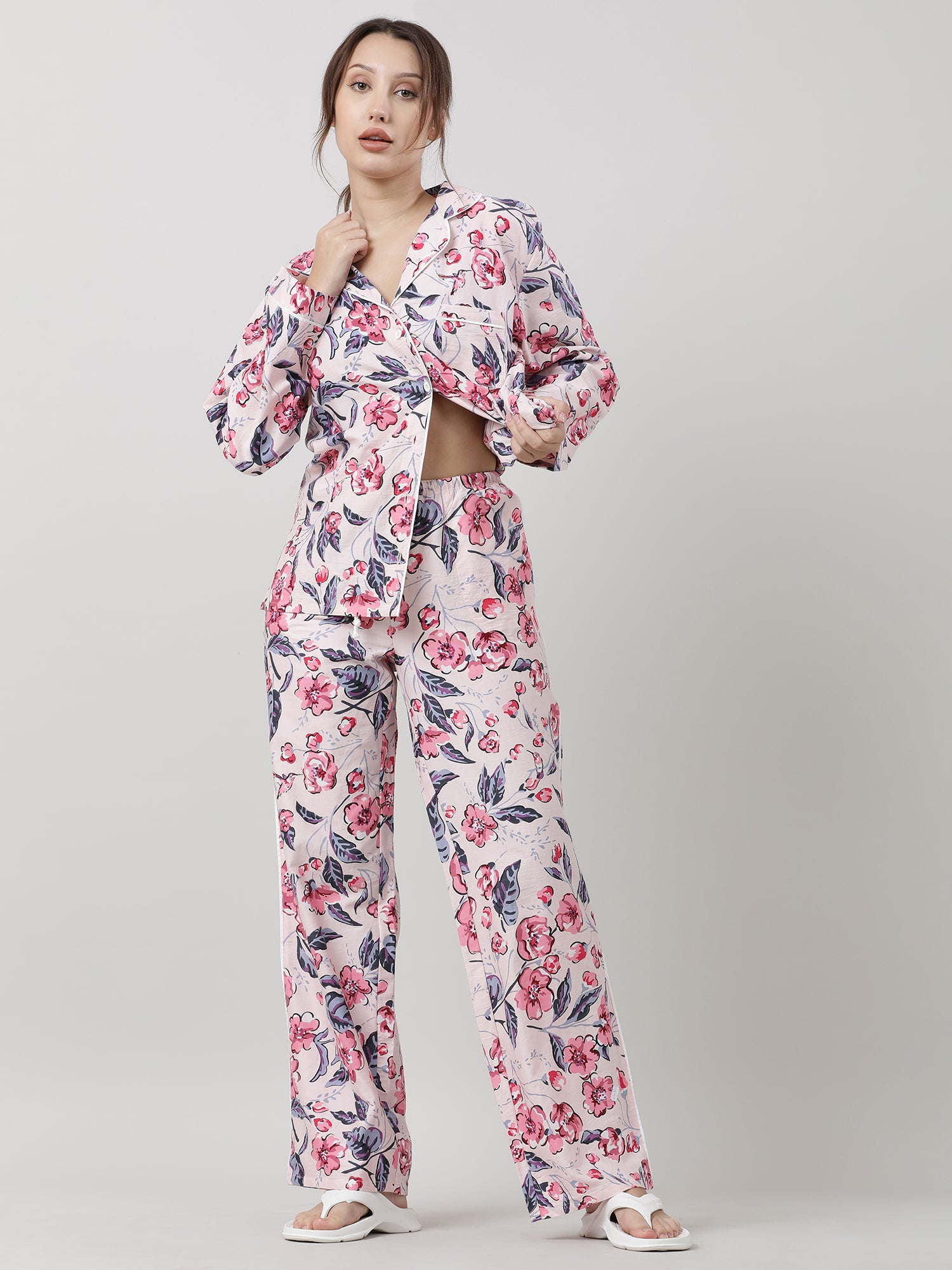 Women Floral Sleepwear Pants