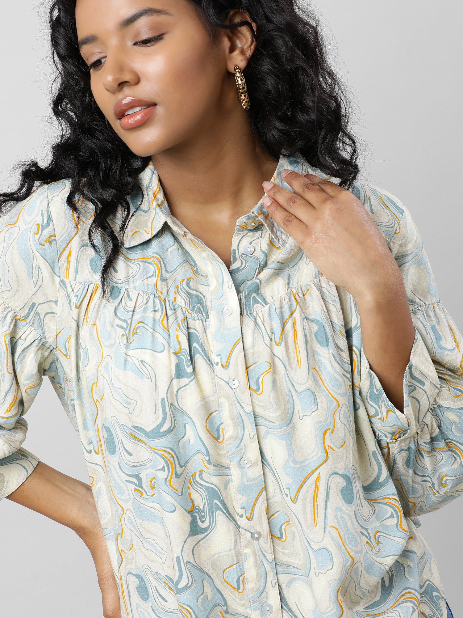 Buttoned Up Printed Shirt