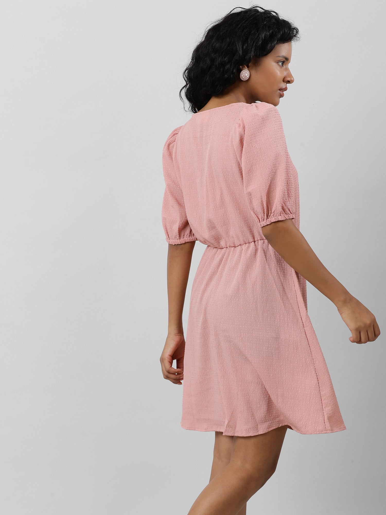 Retro Breezy Solid Dress