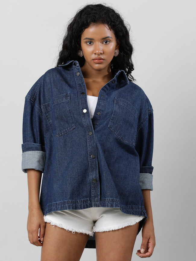 Casual Oversize Denim Shirt