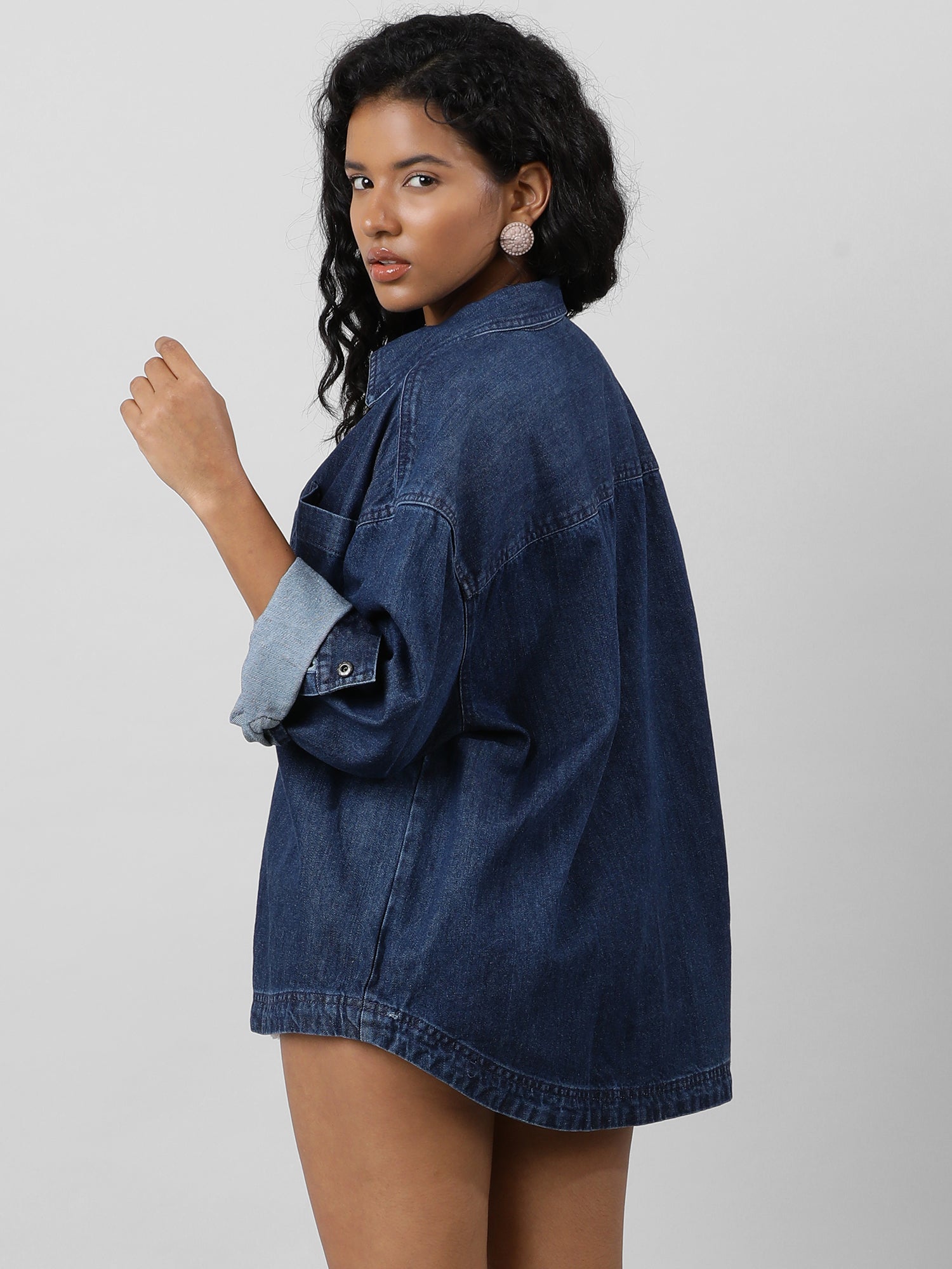 Casual Oversize Denim Shirt