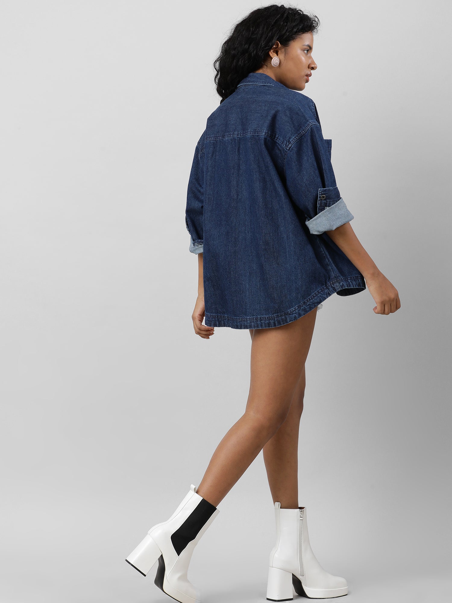 Casual Oversize Denim Shirt