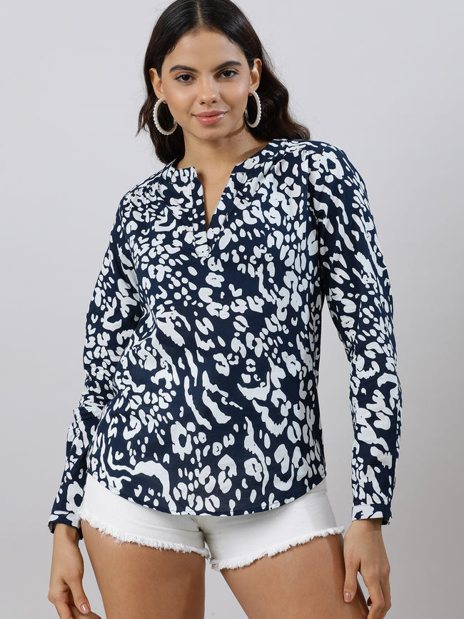 Women Elegance Printed Top