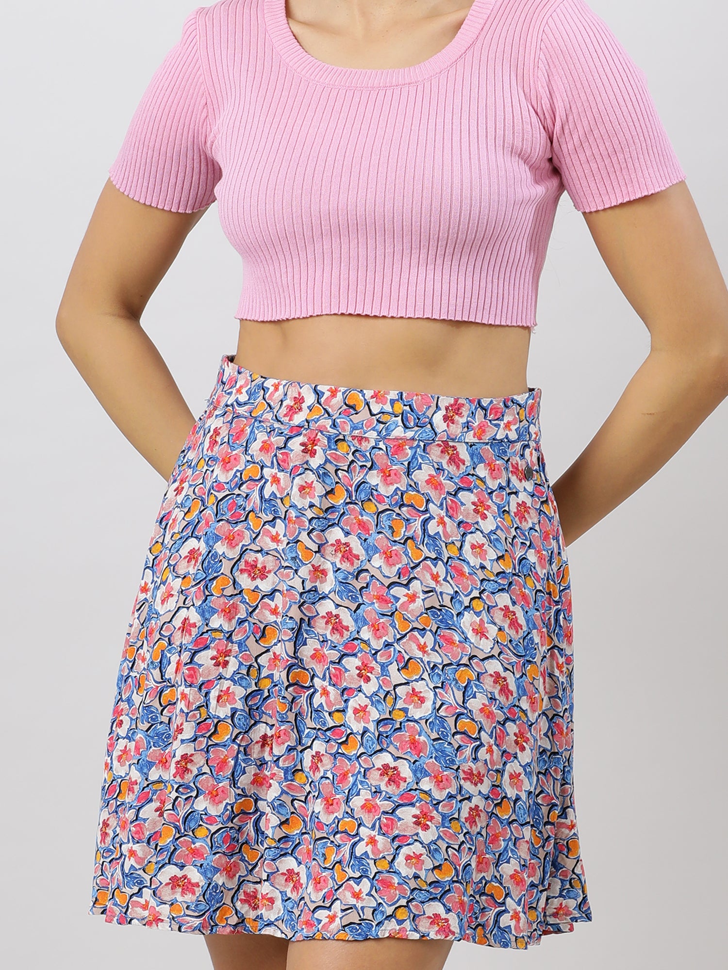 Blooms In Style Floral Skirt