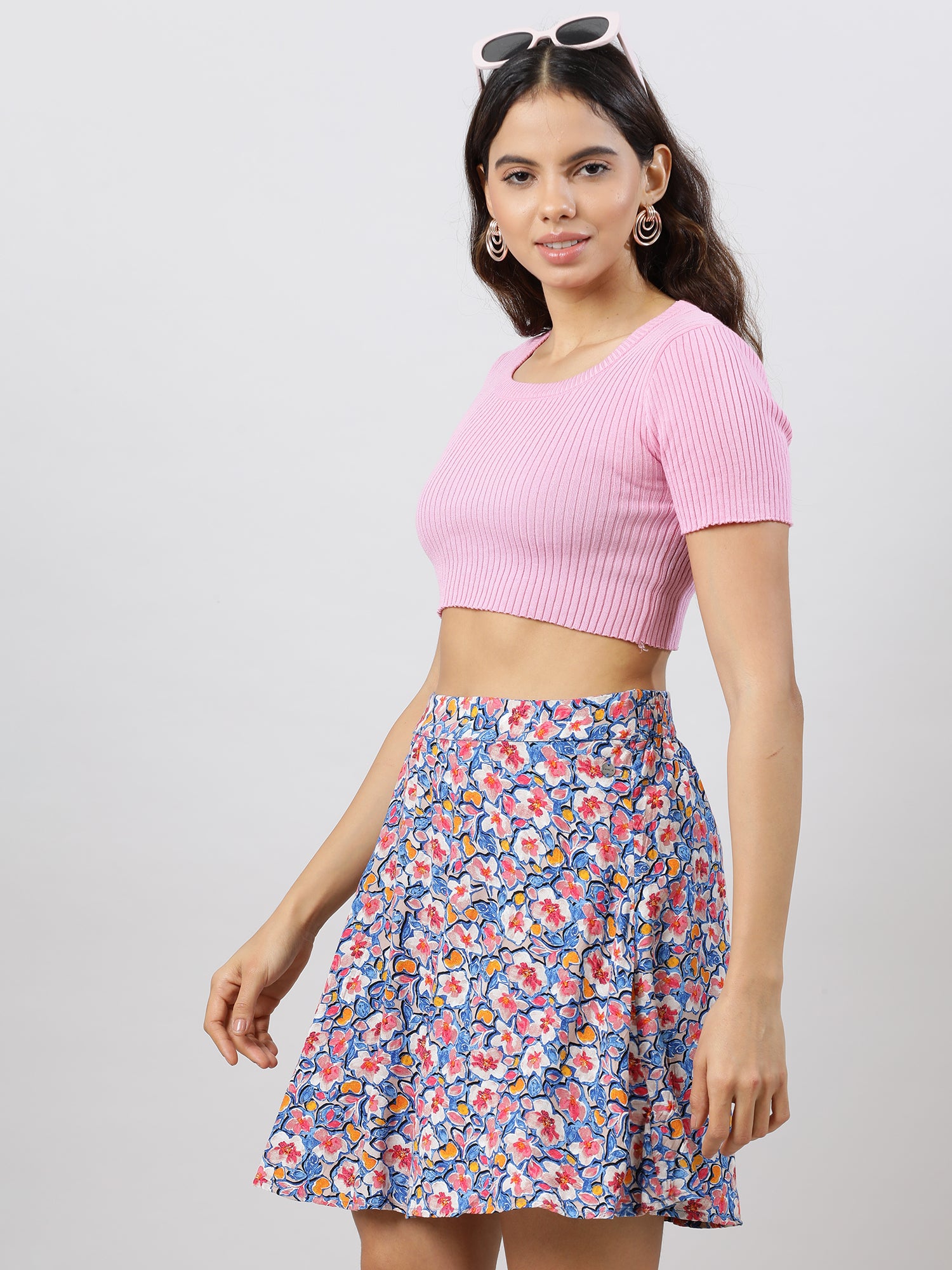 Blooms In Style Floral Skirt