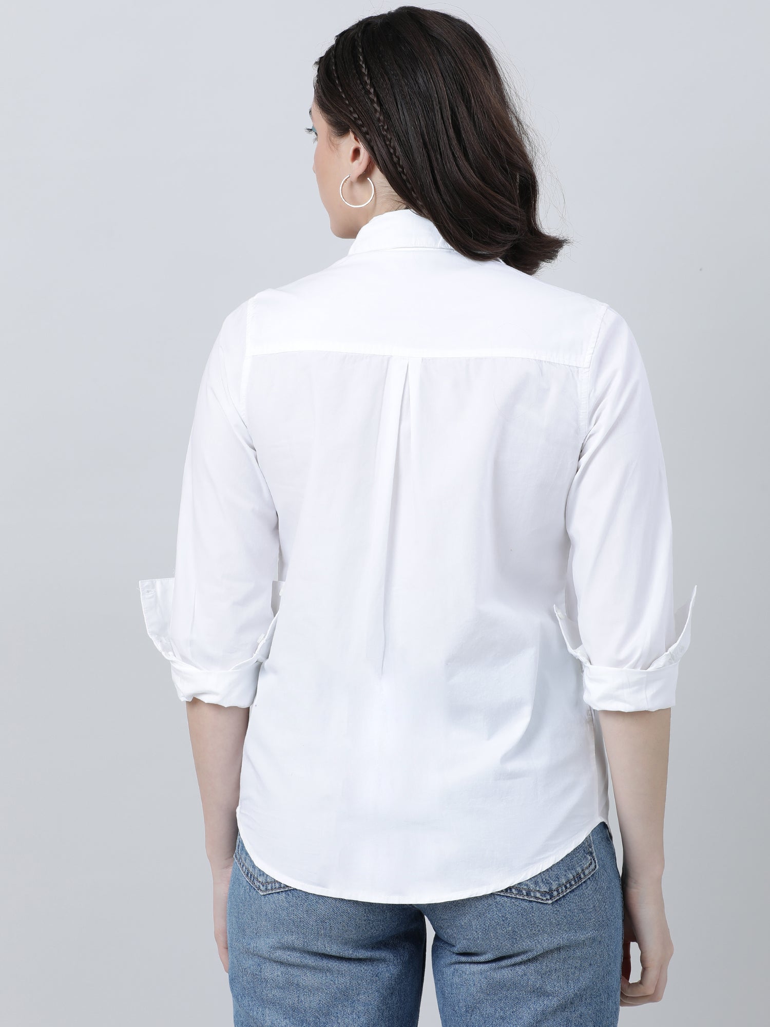 Women Regular Fit Classic White Shirt