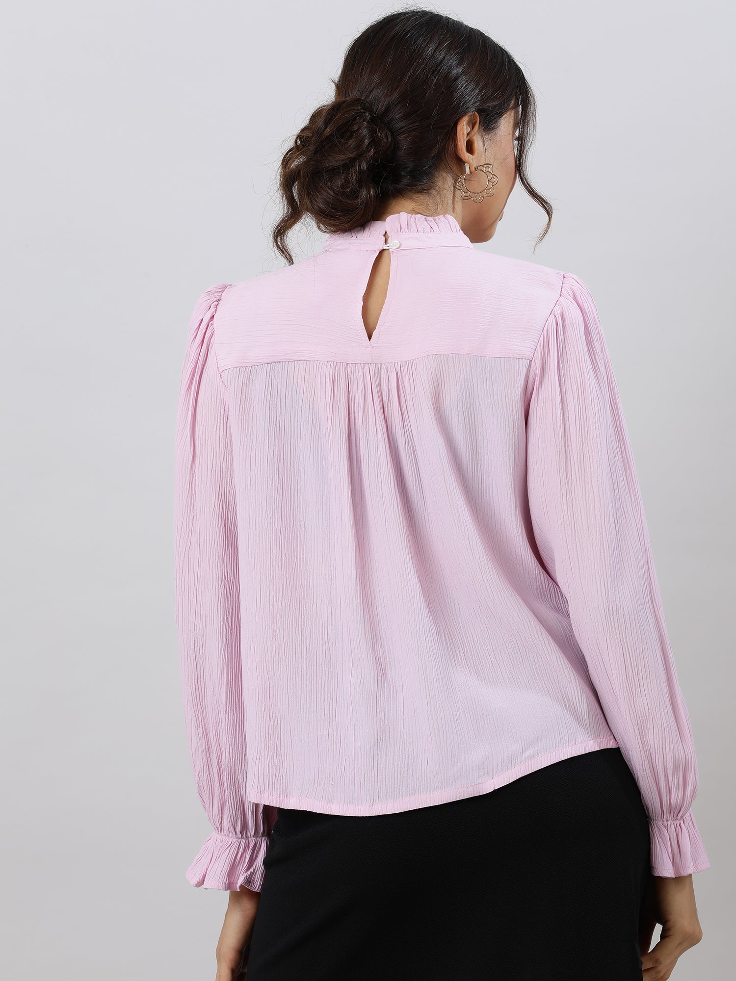 Glam Flare Pink Sleeve Top