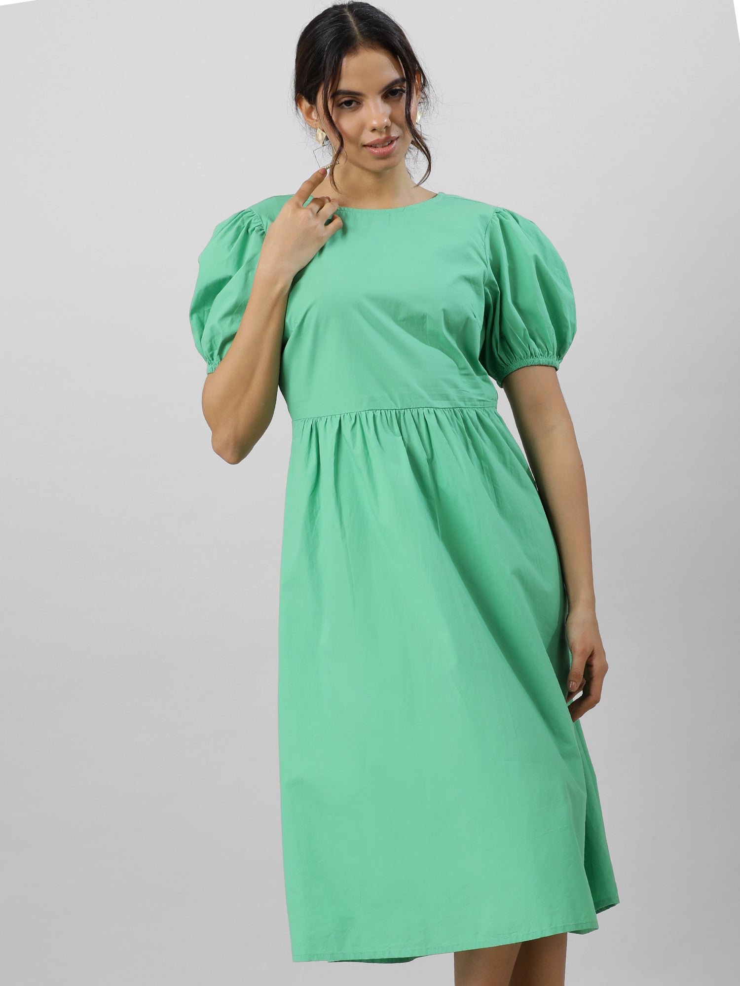 Green Goddess Midi Dress