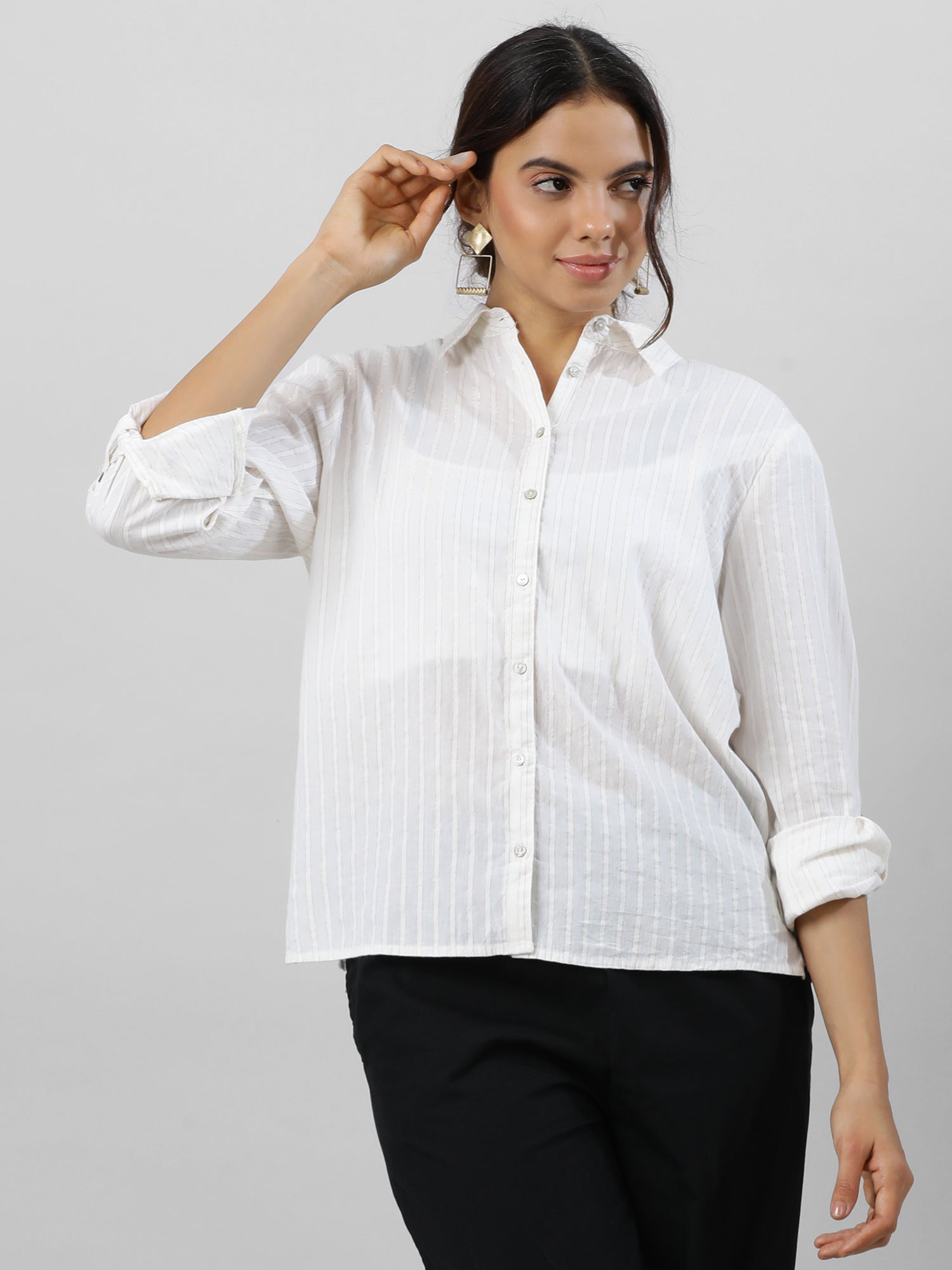 Golden Stripes Statement Shirt