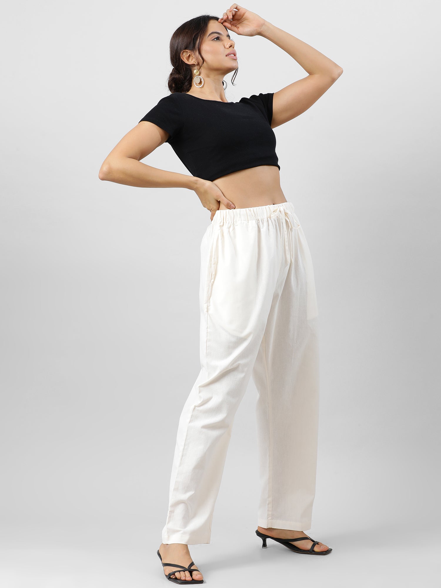 Easy Breezy Off White Holiday Pants