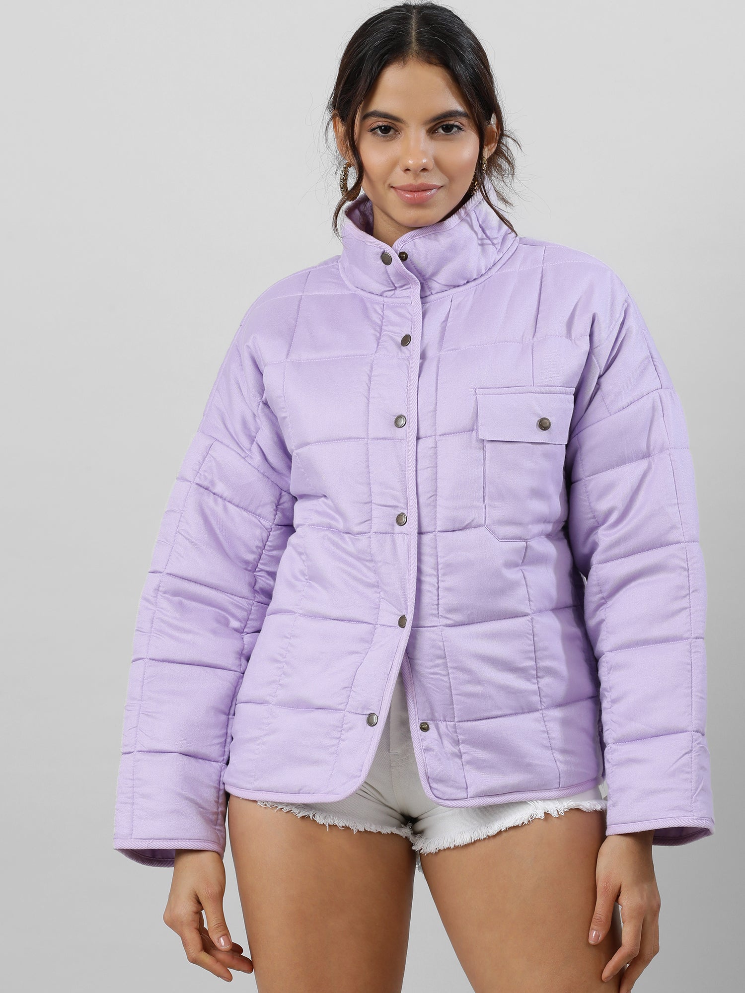 Snuggles Chic Oversize Lavender Jacket