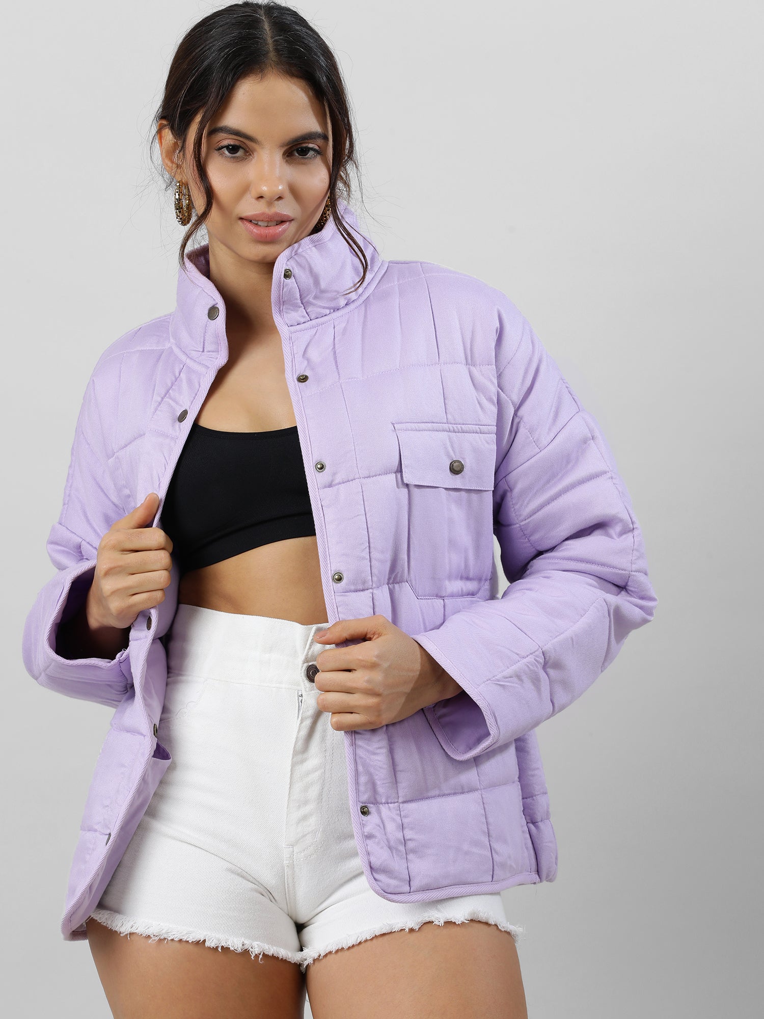 Snuggles Chic Oversize Lavender Jacket