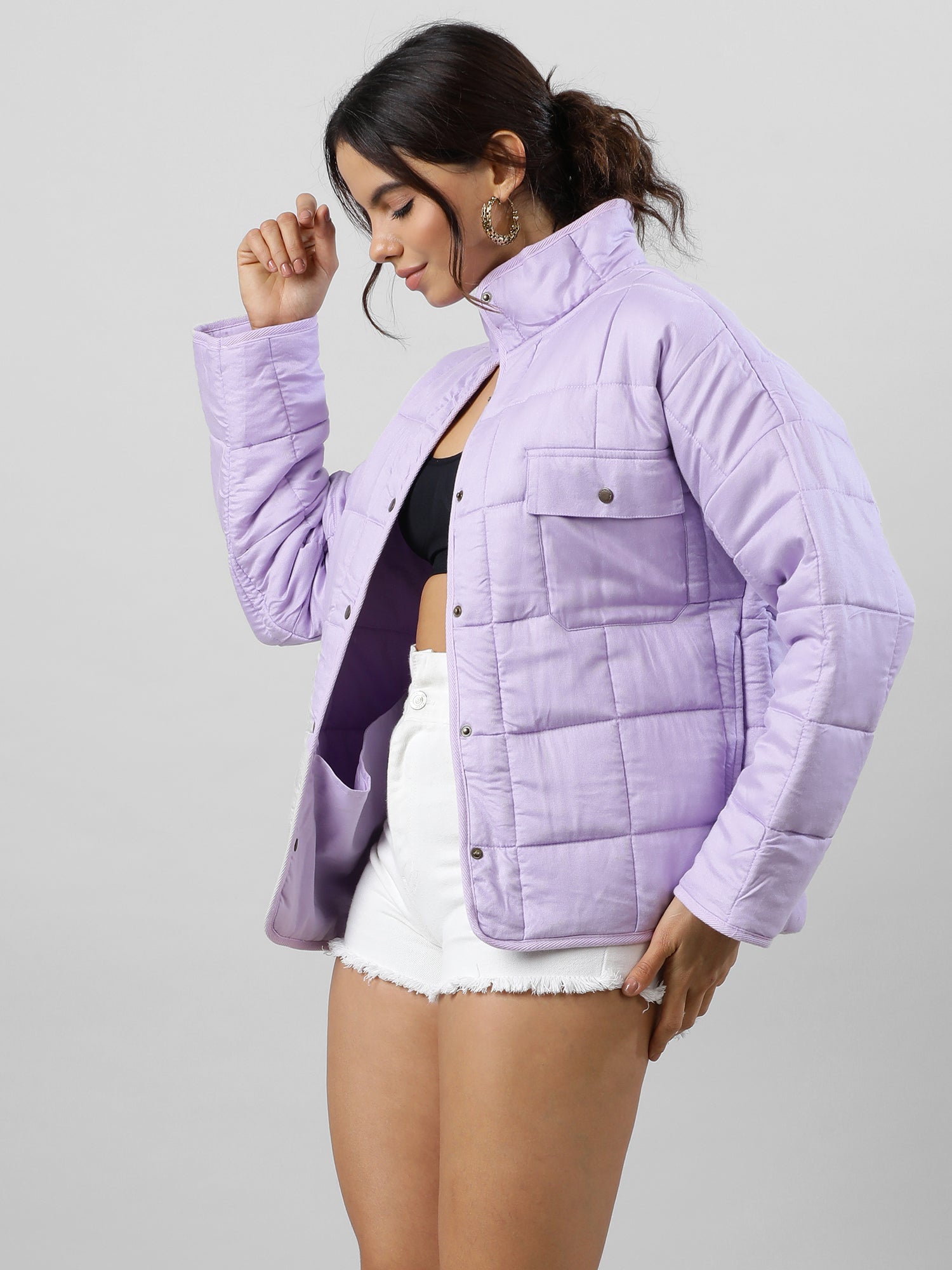 Snuggles Chic Oversize Lavender Jacket