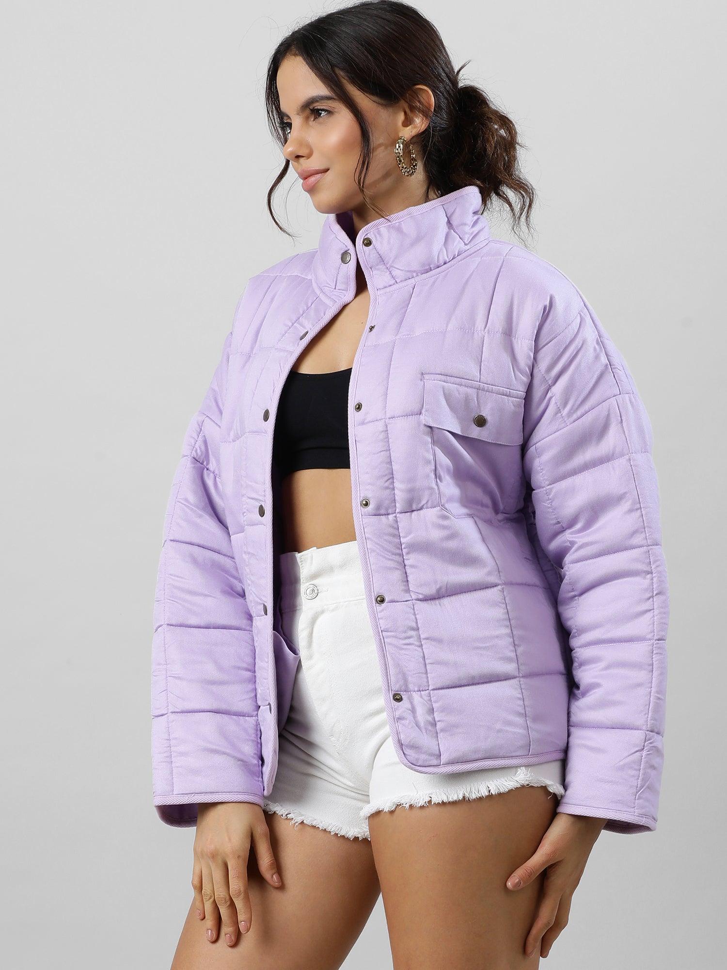 Snuggles Chic Oversize Lavender Jacket