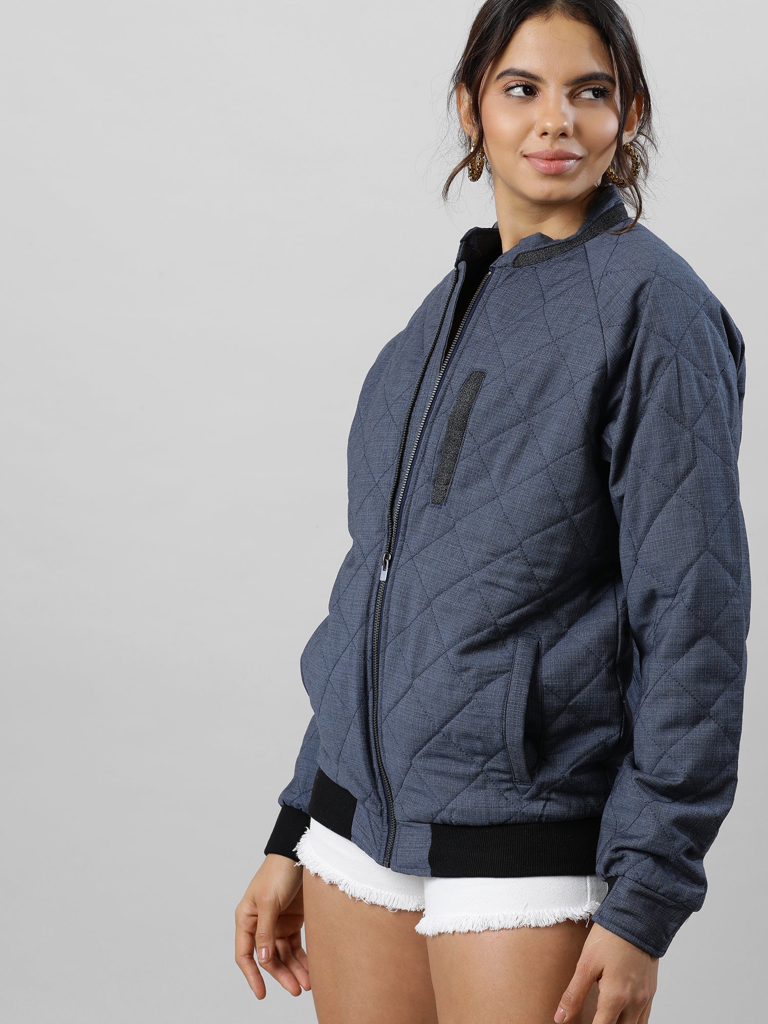 Women Grey Unisex Jacket