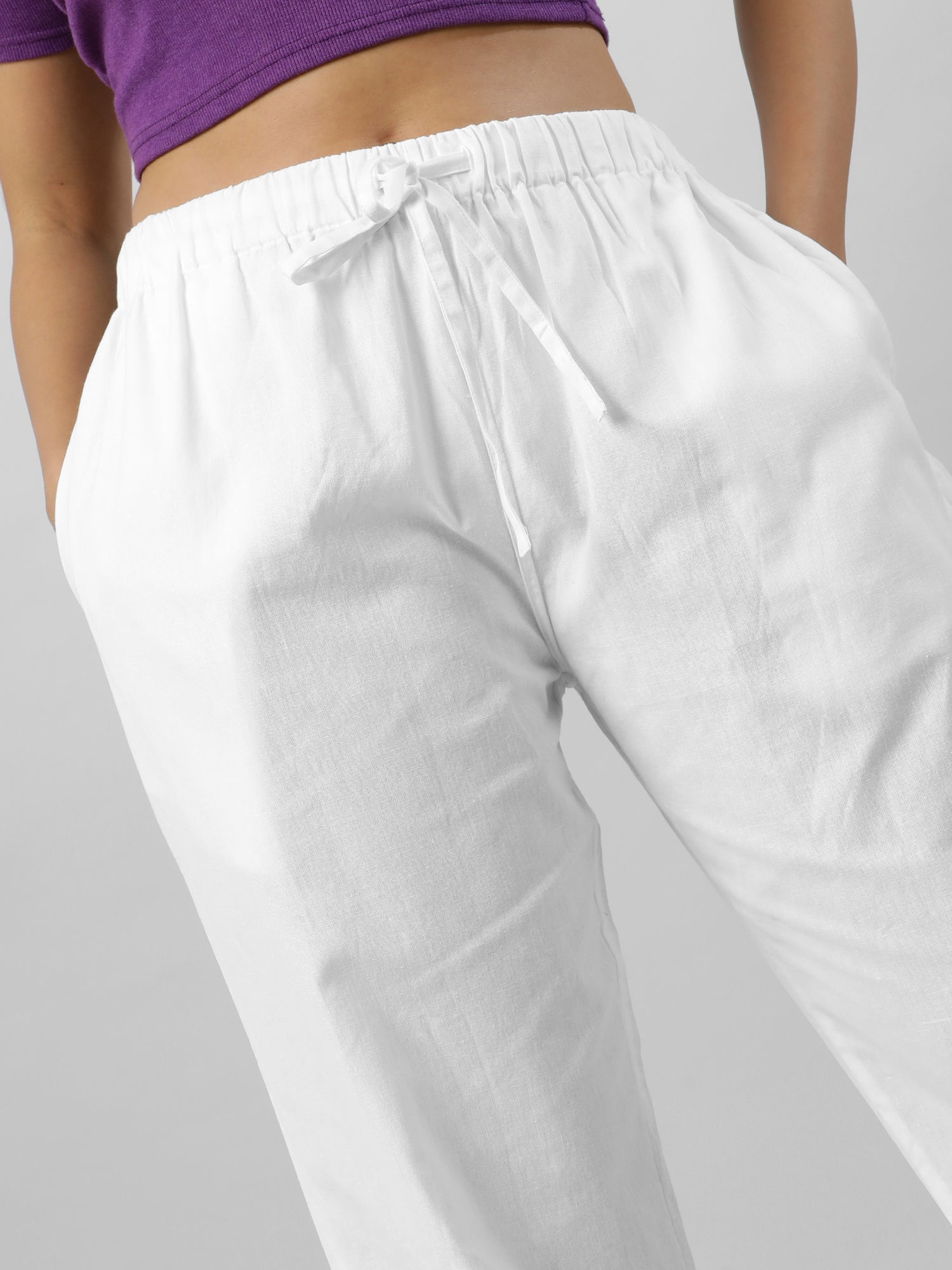 Easy Breezy White Holiday Pants