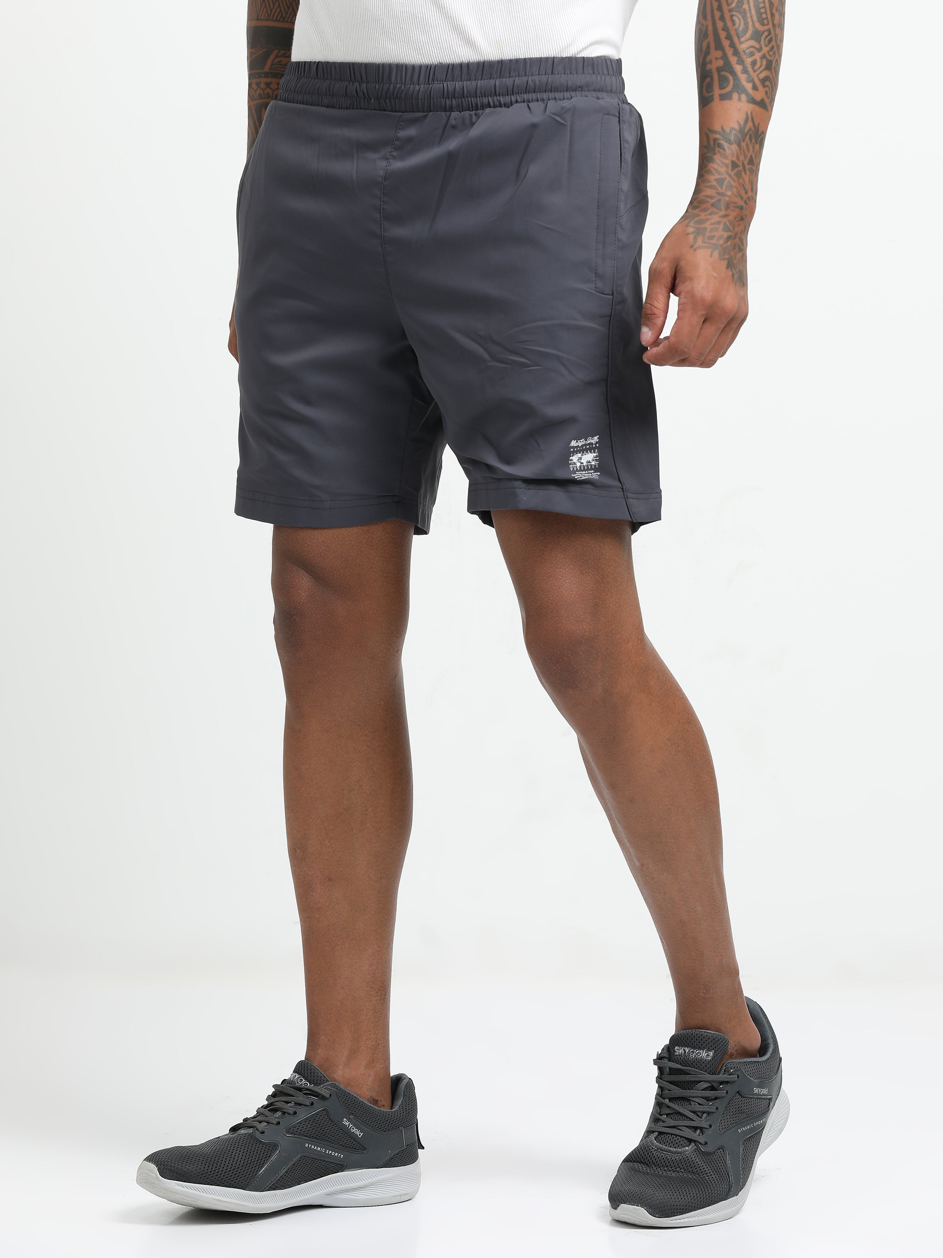 Men Grey Victory Sports Shorts