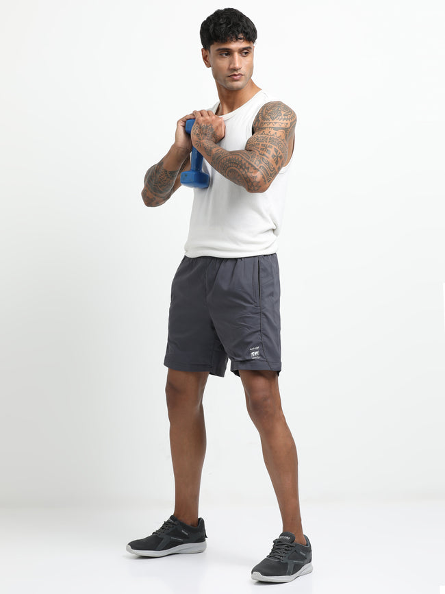 Men Grey Victory Sports Shorts