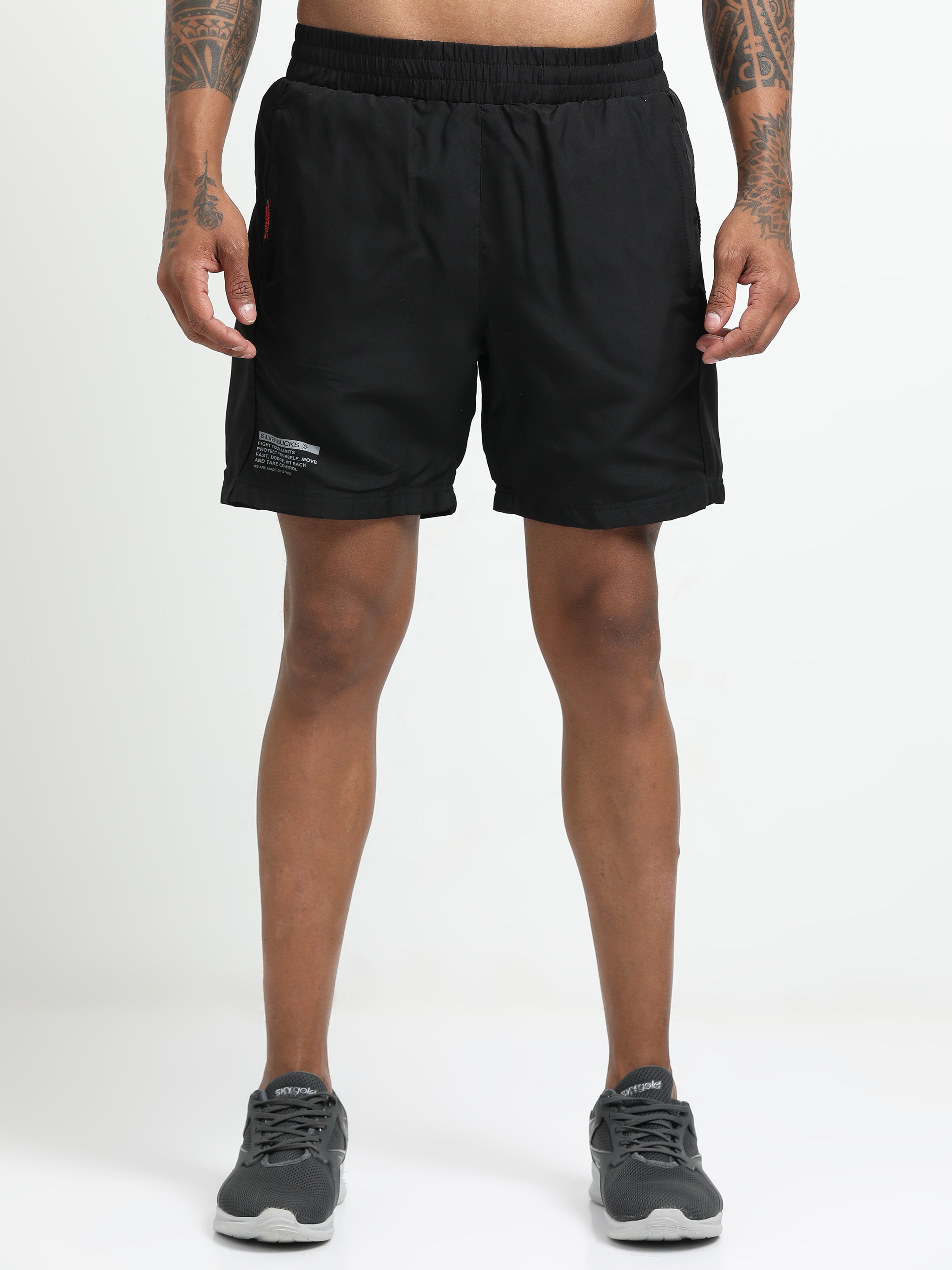 Men Black Victory Sports Shorts