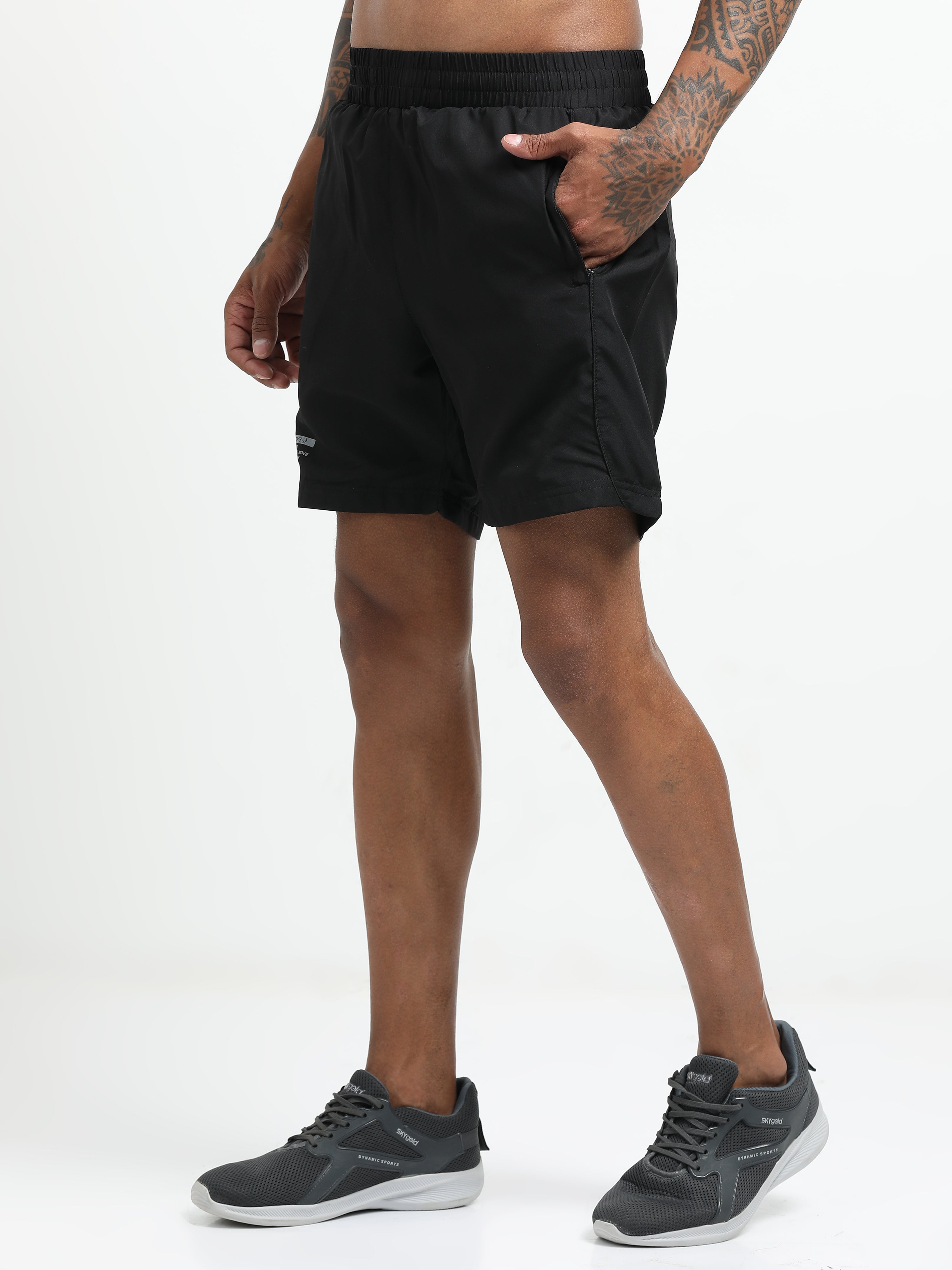 Men Black Victory Sports Shorts