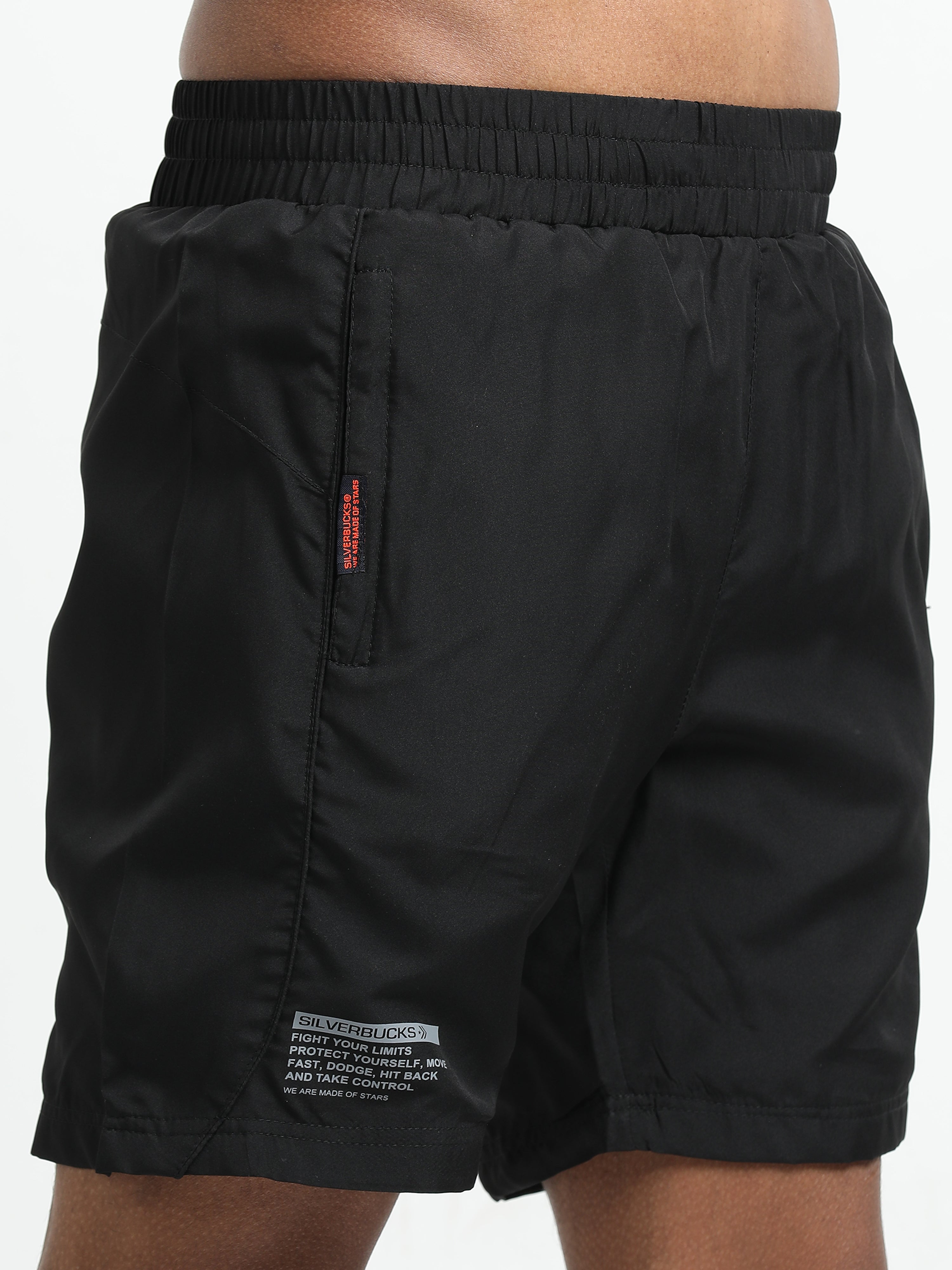 Men Black Victory Sports Shorts