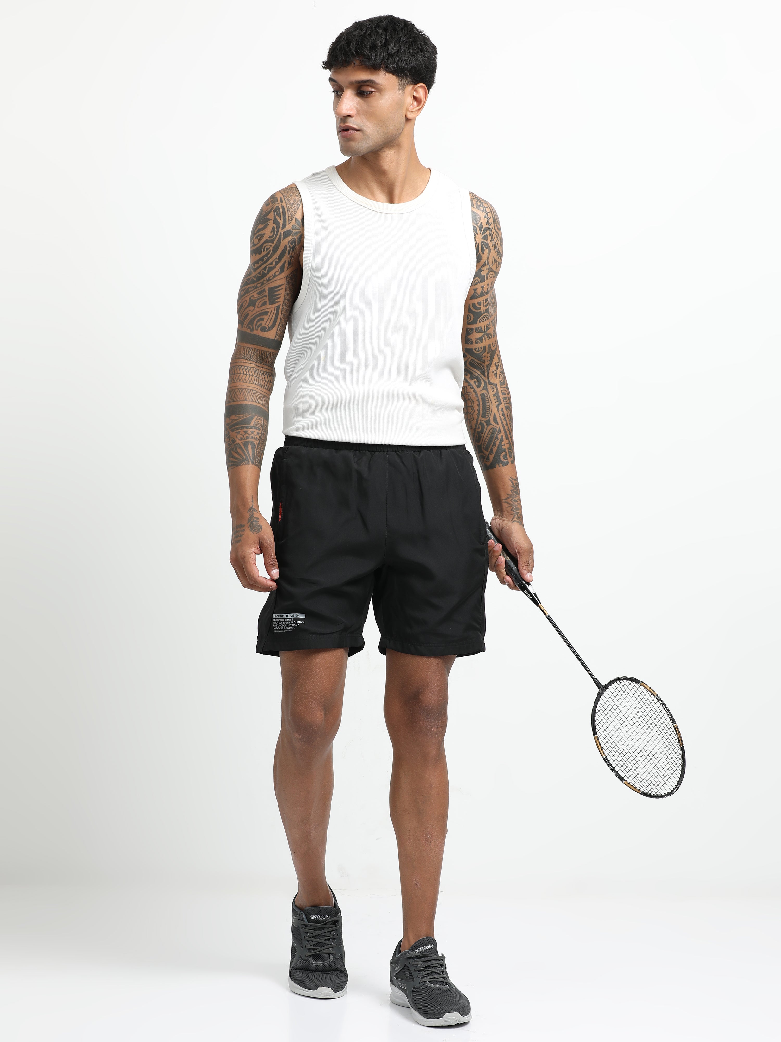 Men Black Victory Sports Shorts