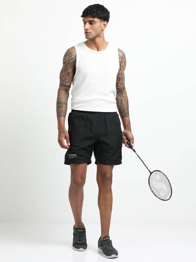 Men Black Victory Sports Shorts