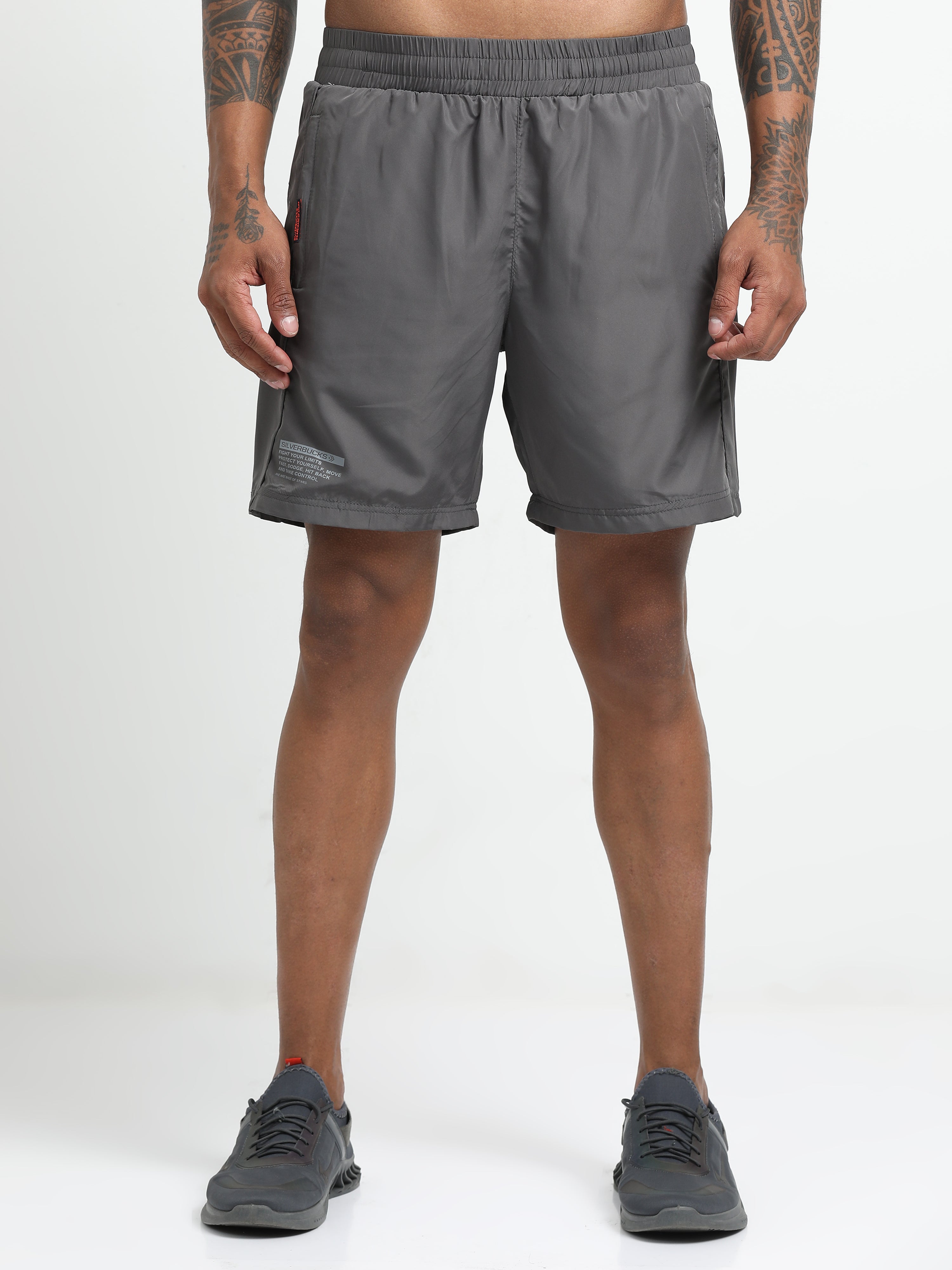 Men Grey Victory Sports Shorts