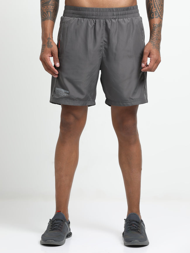 Men Grey Victory Sports Shorts