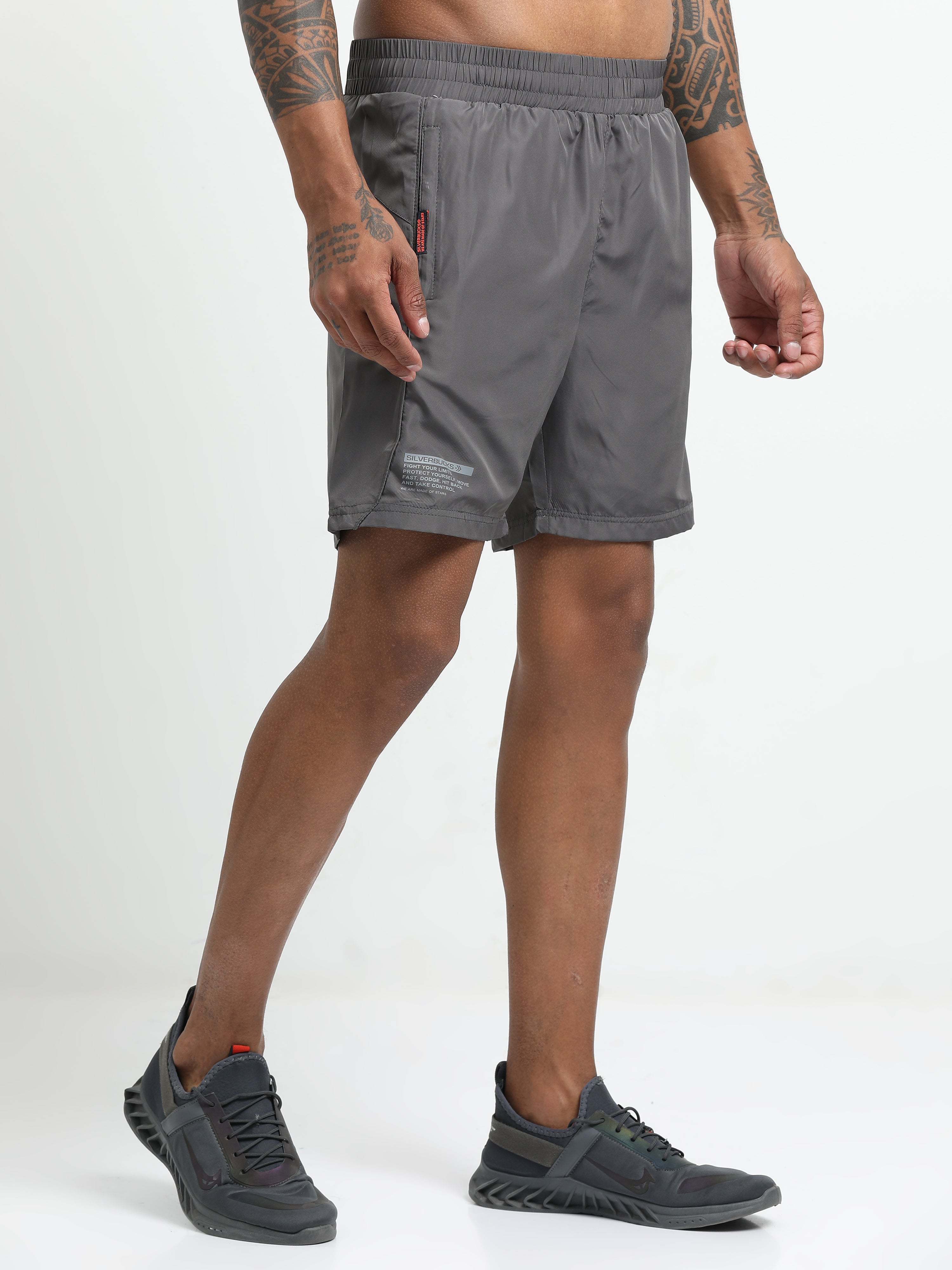 Men Grey Victory Sports Shorts
