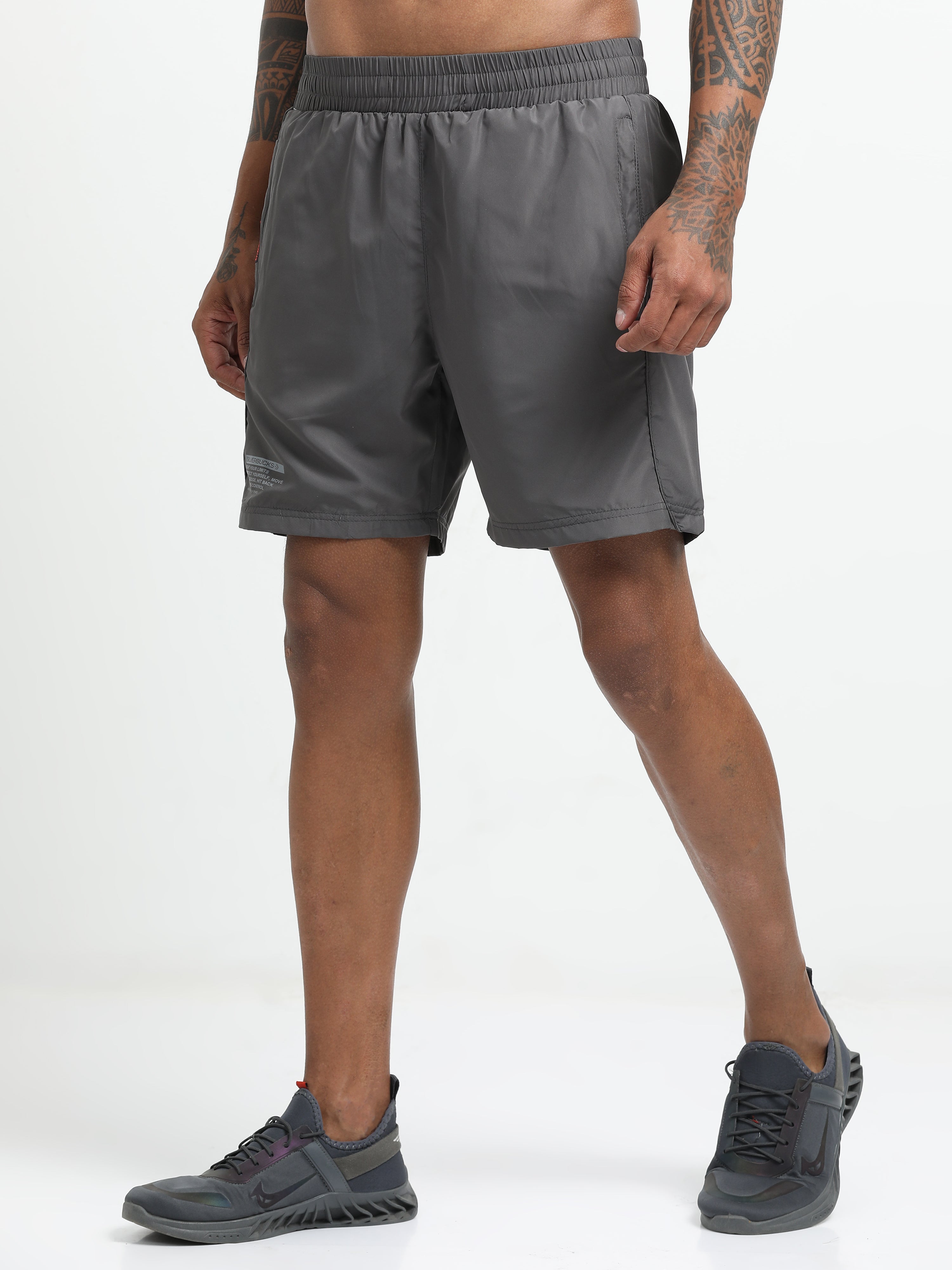 Men Grey Victory Sports Shorts