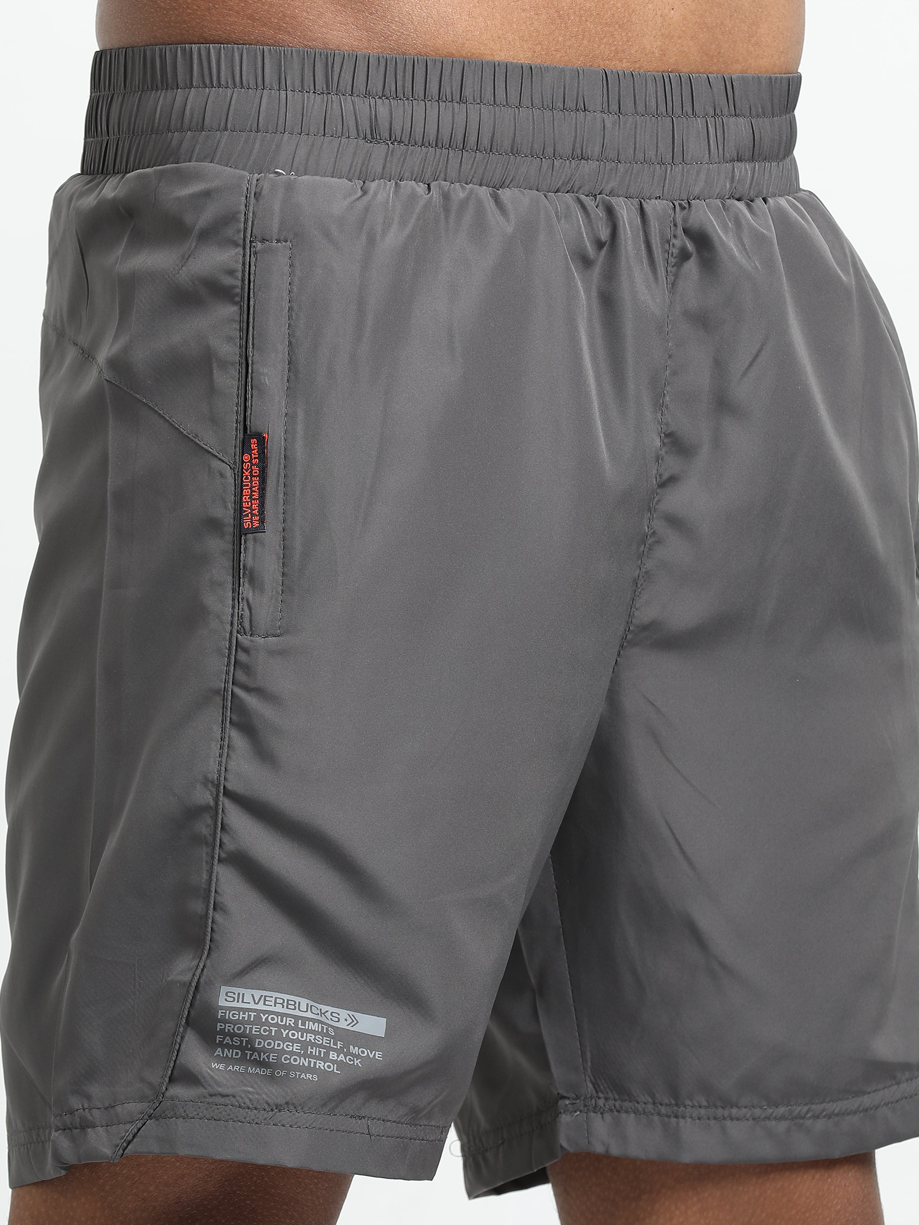 Men Grey Victory Sports Shorts