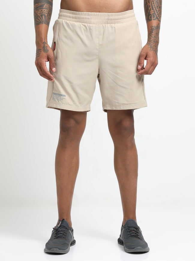 Men Cream Victory Sports Shorts