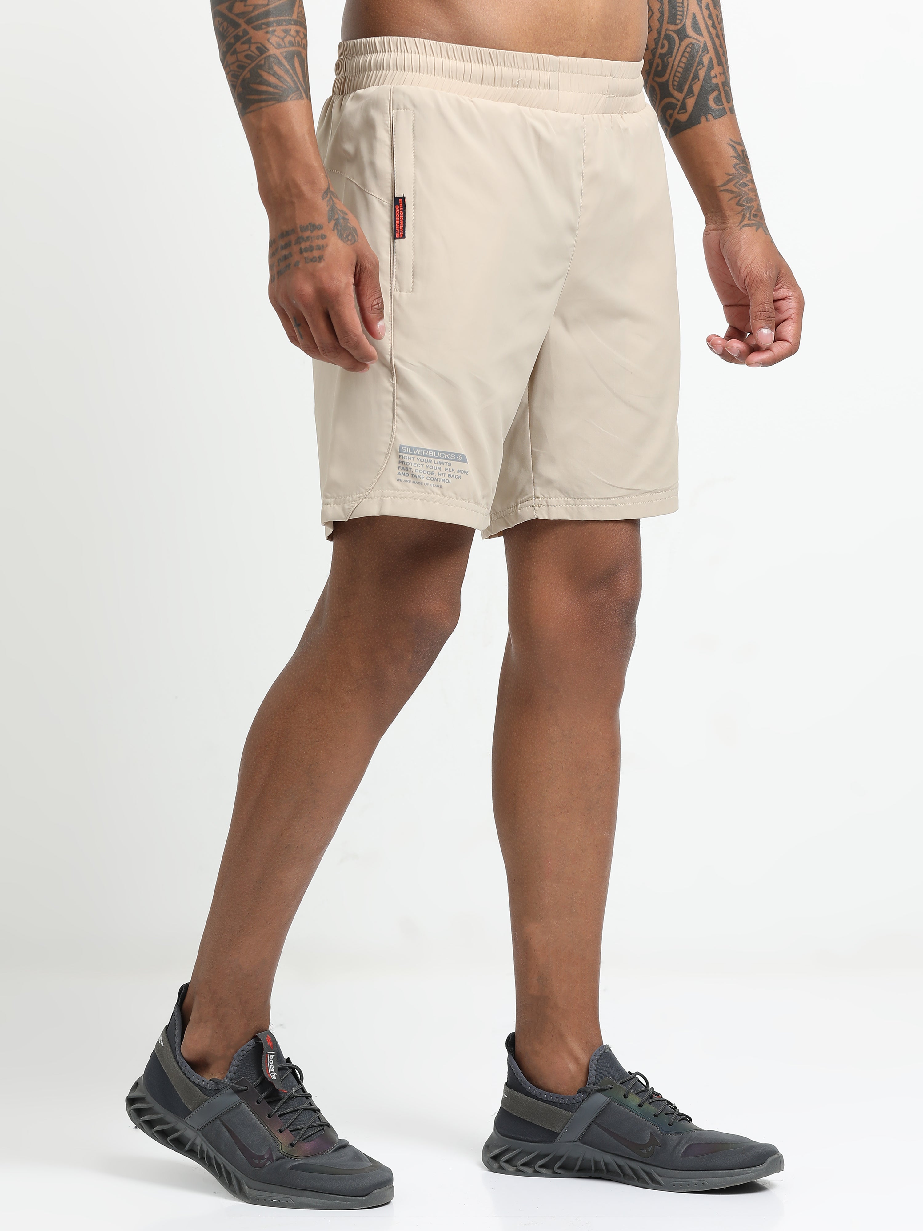 Men Cream Victory Sports Shorts