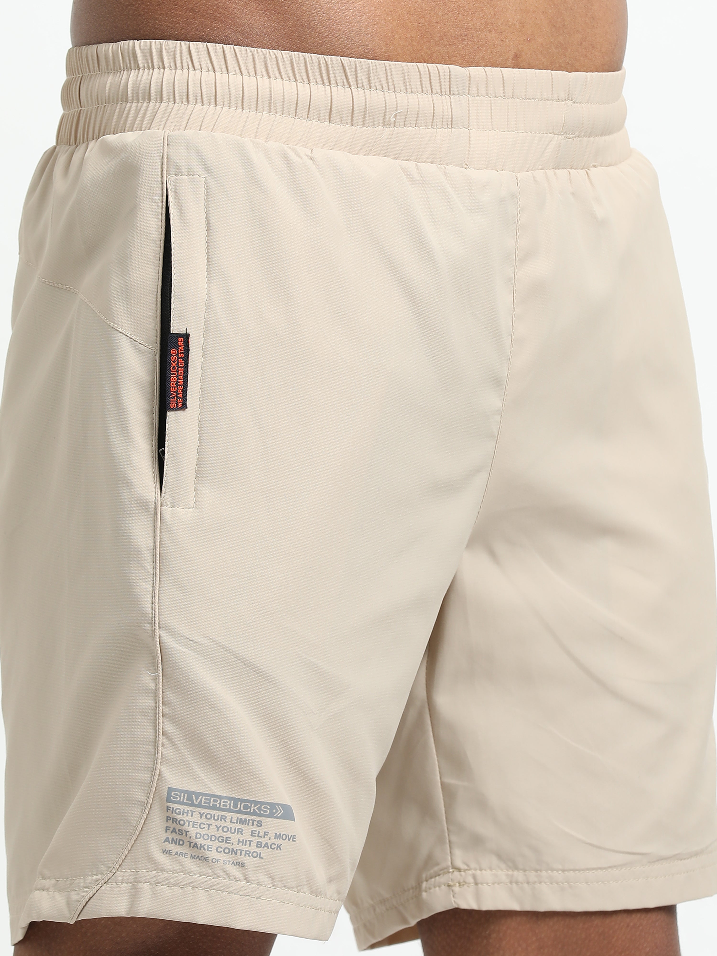 Men Cream Victory Sports Shorts