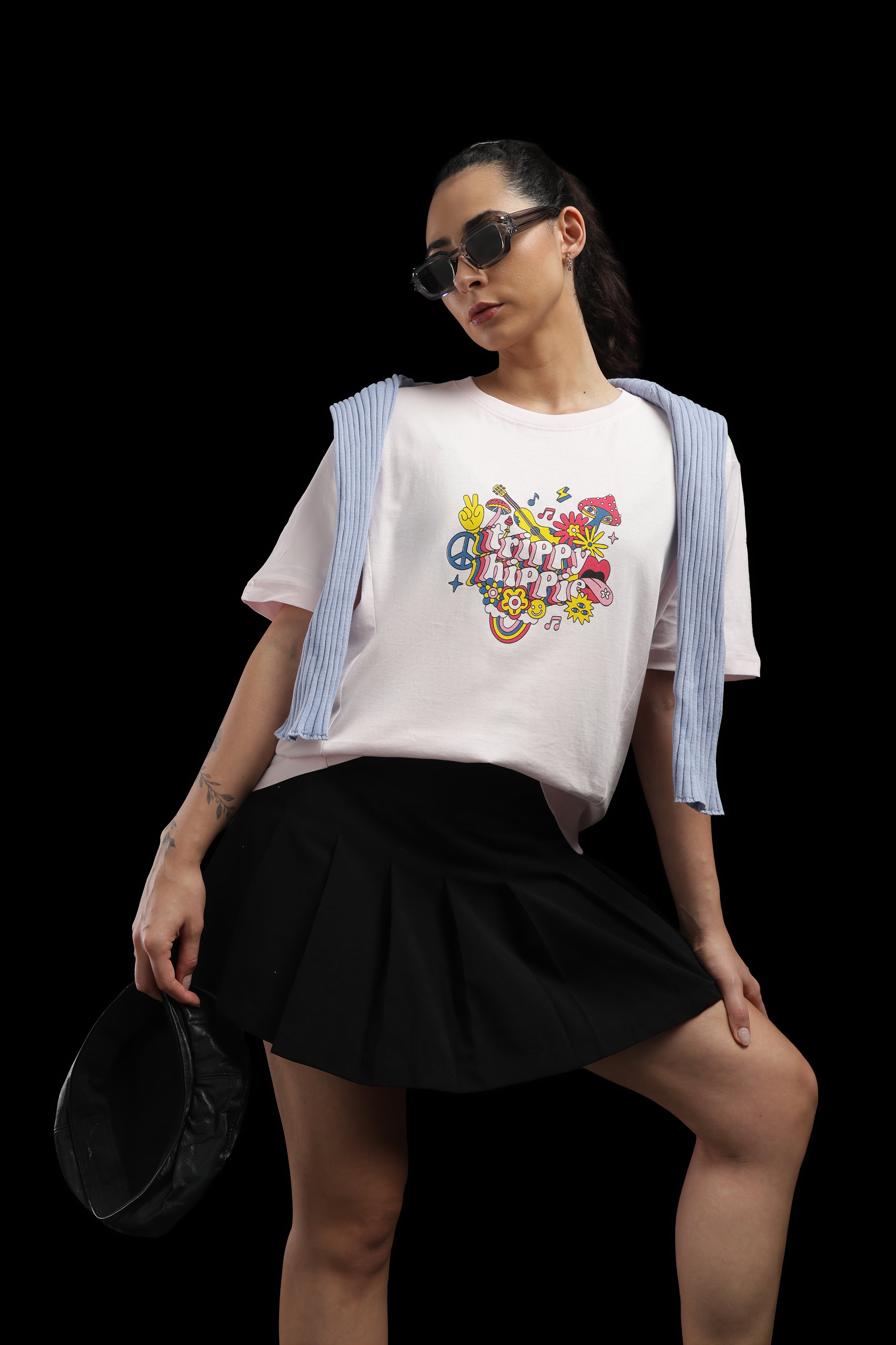 Women Pink Cotton Printed T-Shirt