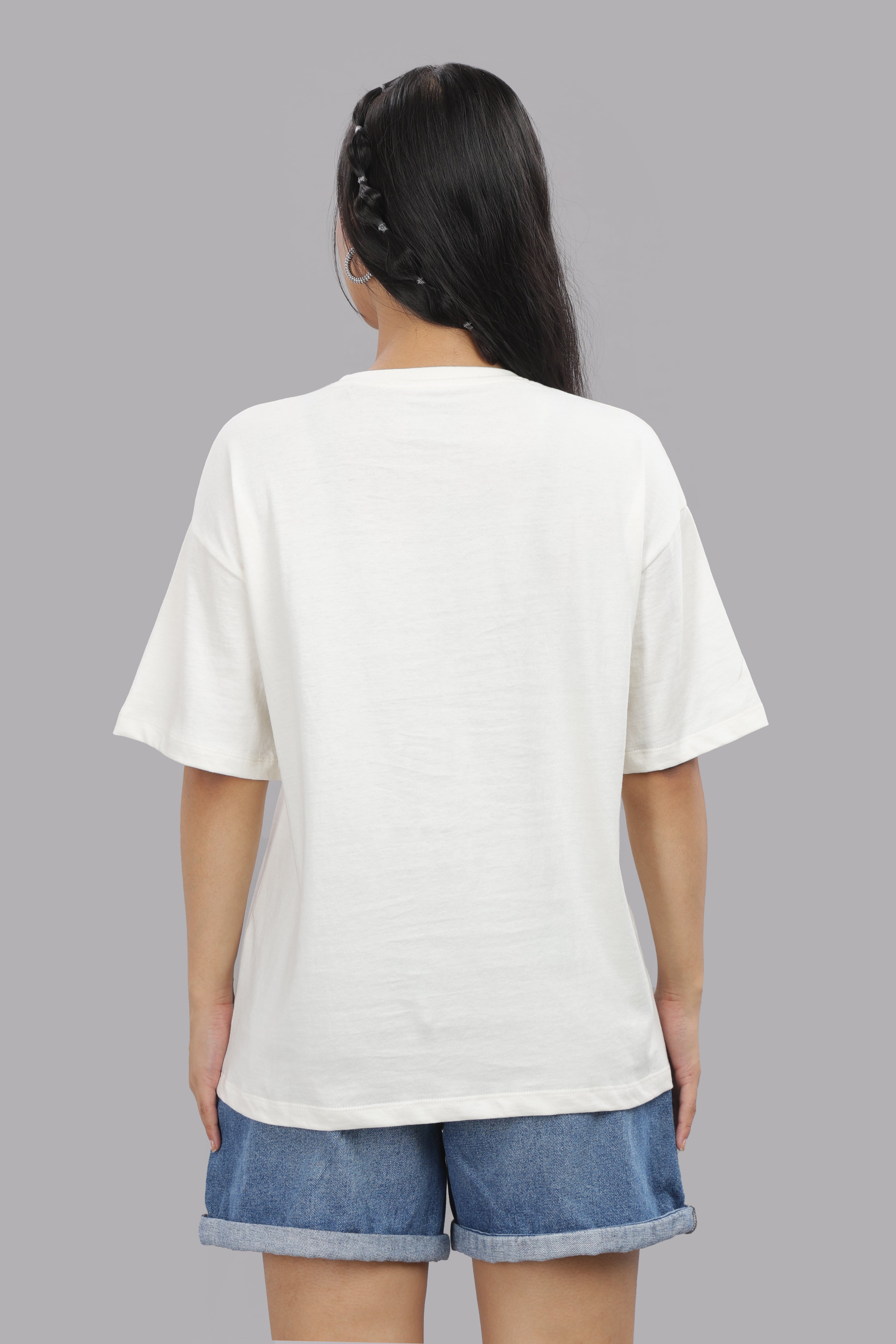 Women White Cotton Regular T-Shirt