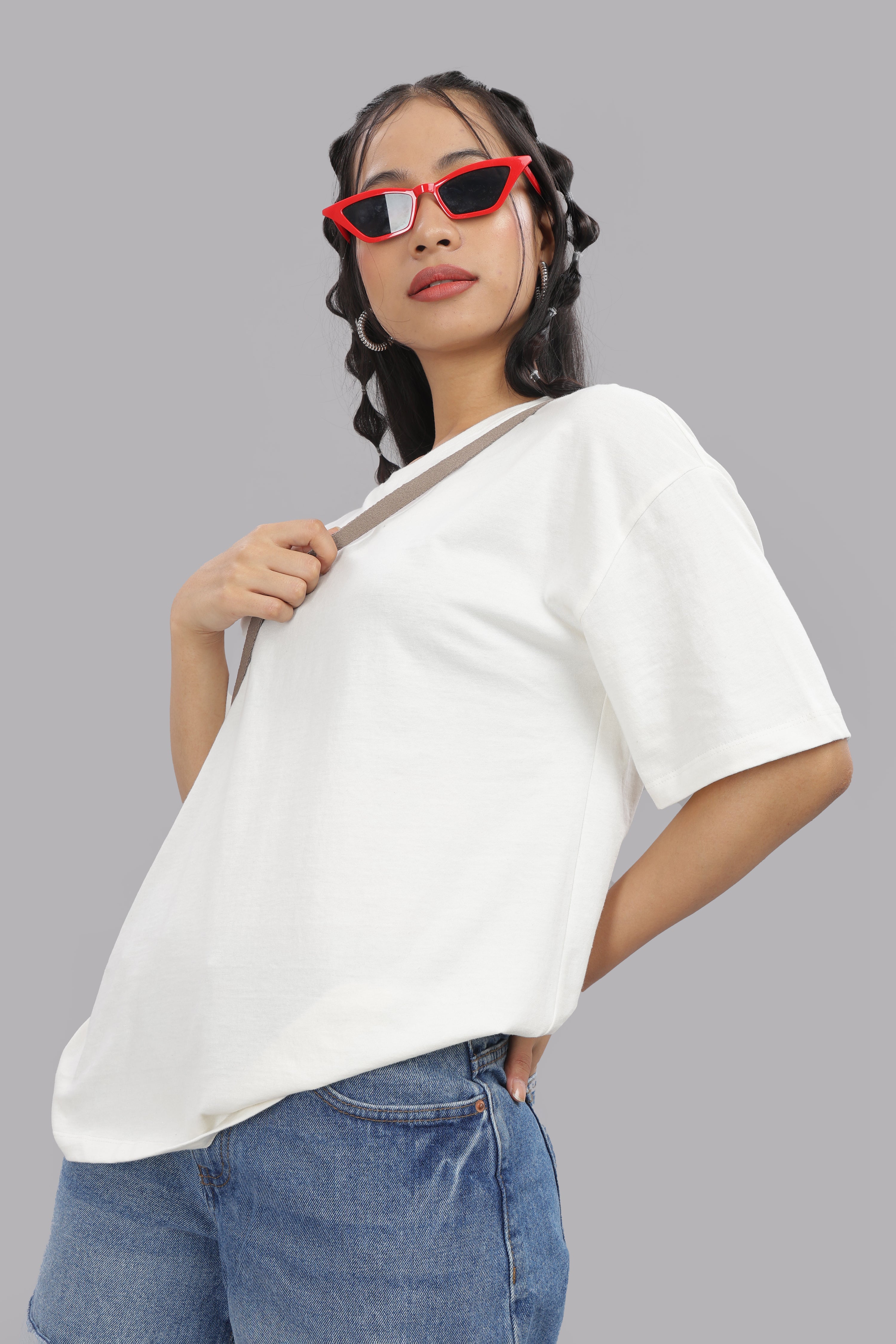 Women White Cotton Regular T-Shirt