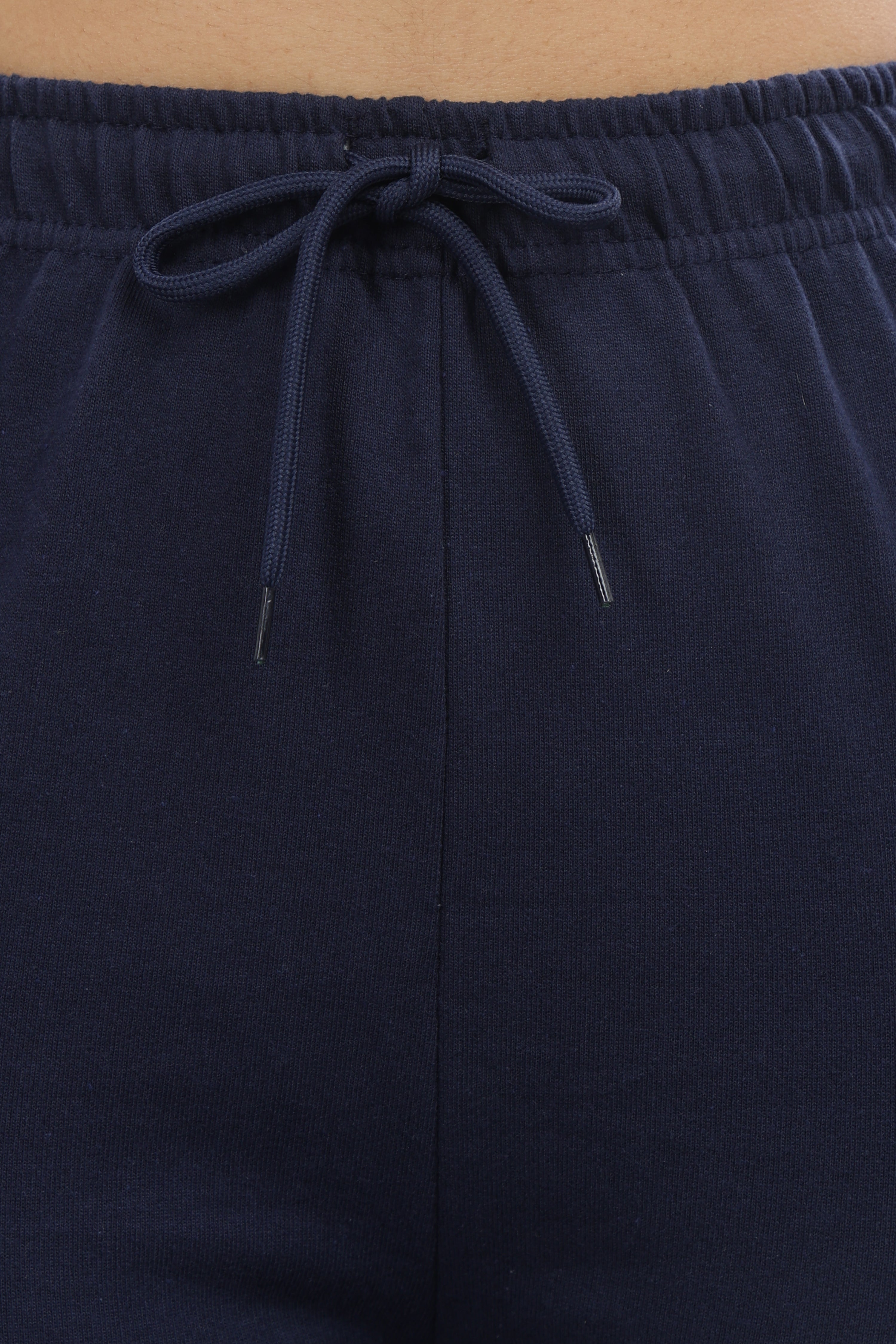 Womens Navy Blue Cotton Track Pants