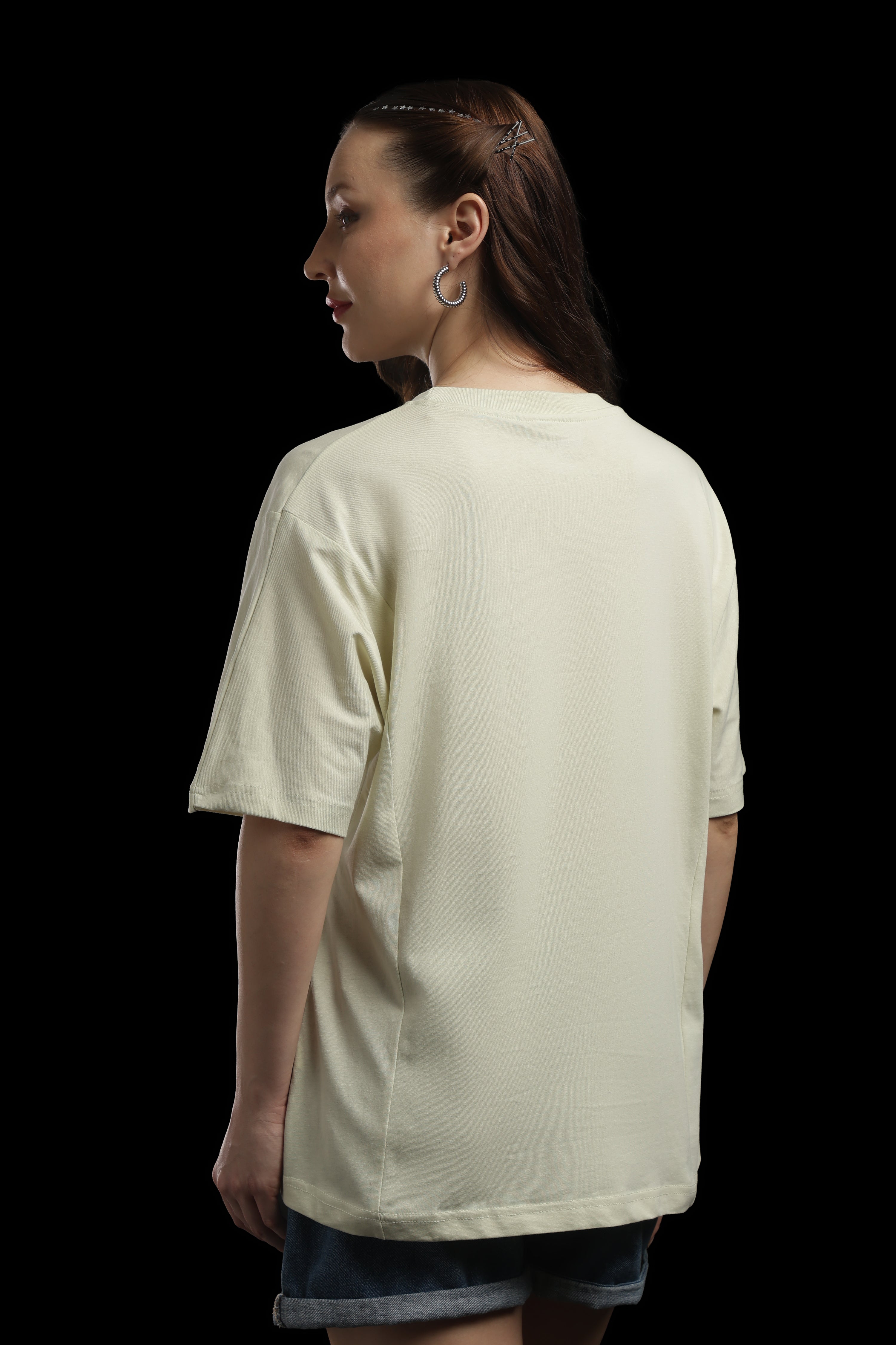 Women Green Cotton Printed T-Shirt