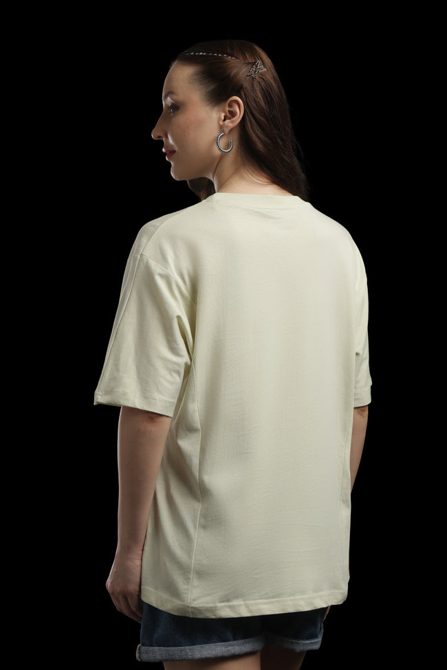 Women Green Cotton Printed T-Shirt